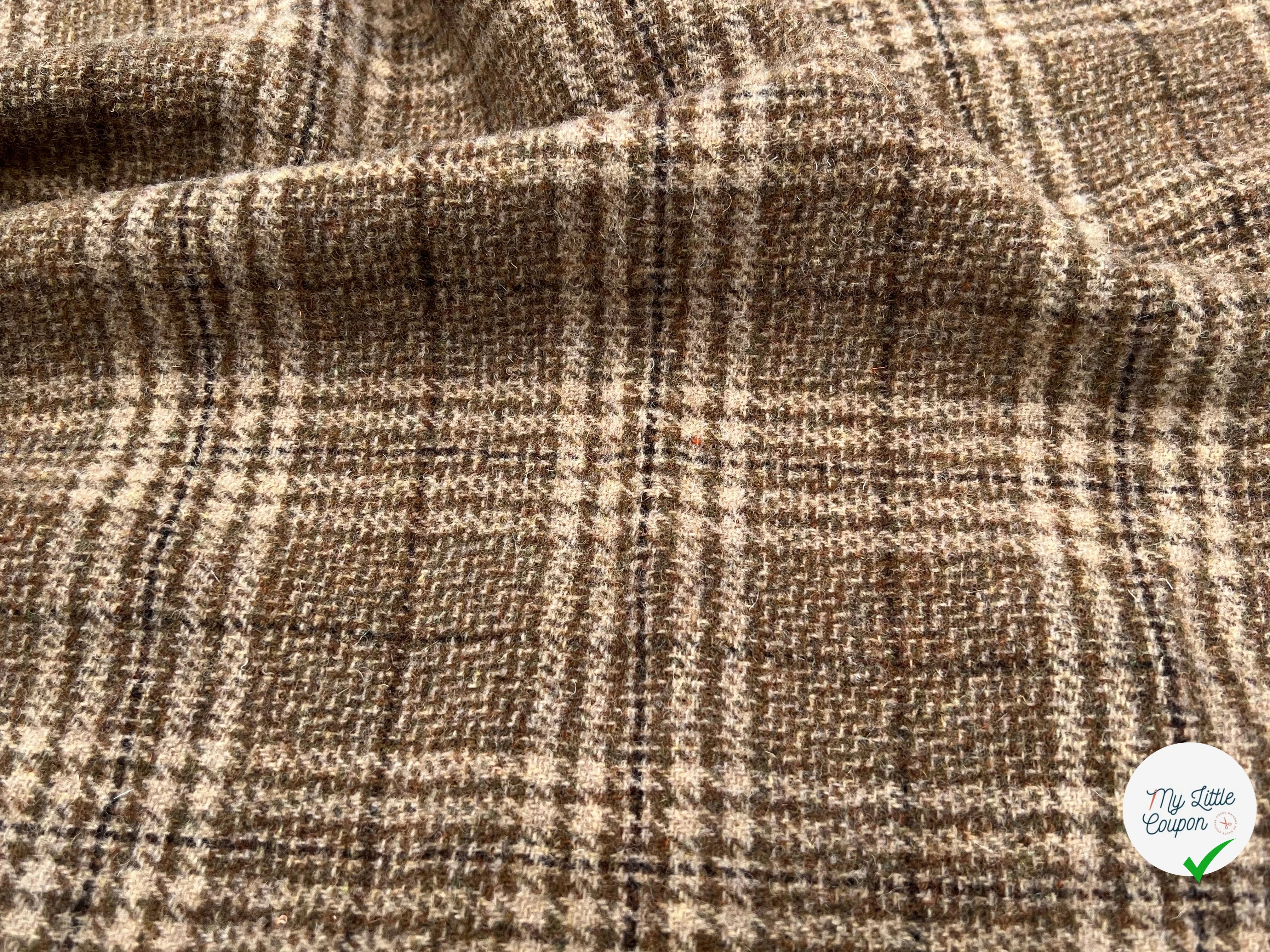 LAINAGE MANTEAU HIGHLAND STYLE BEIGE ET KAKI - My Little Coupon