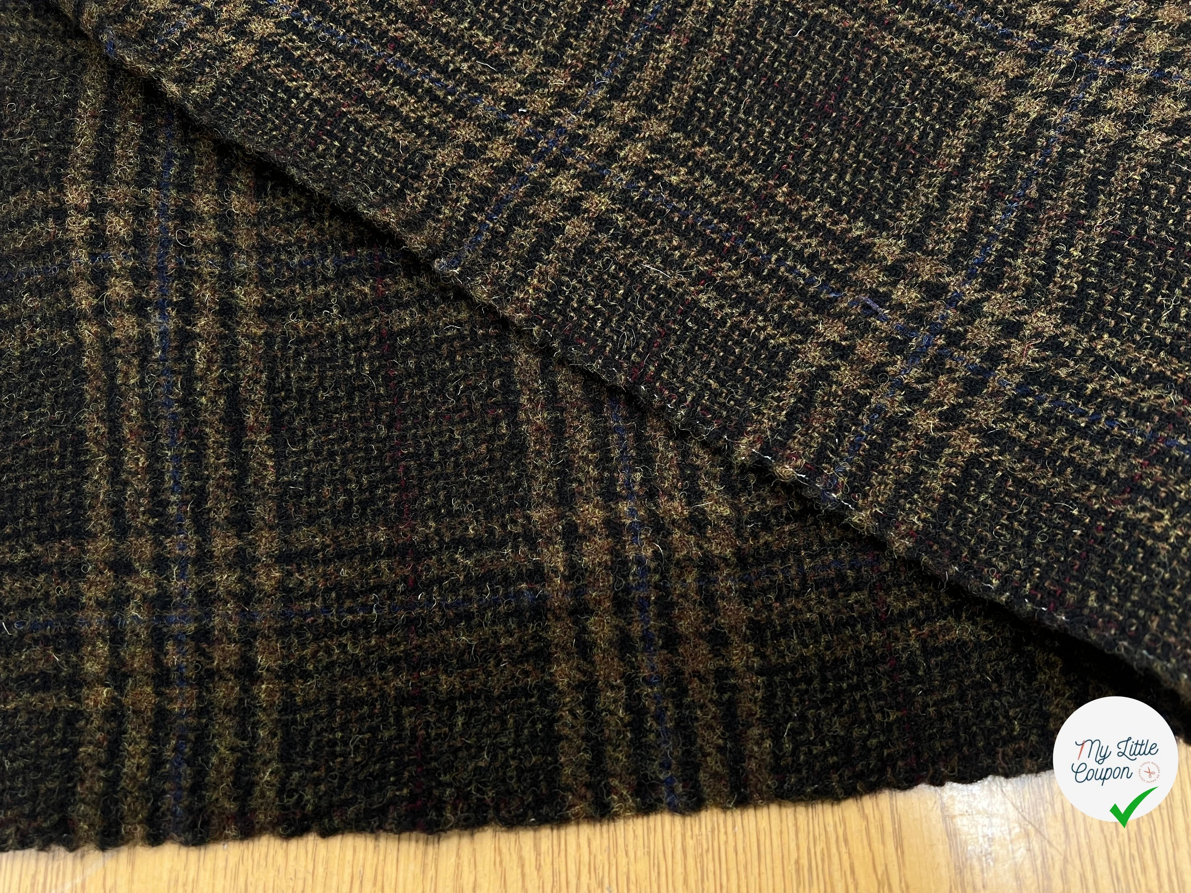 LAINAGE MANTEAU HIGHLAND STYLE KAKI ET NOIR - My Little Coupon