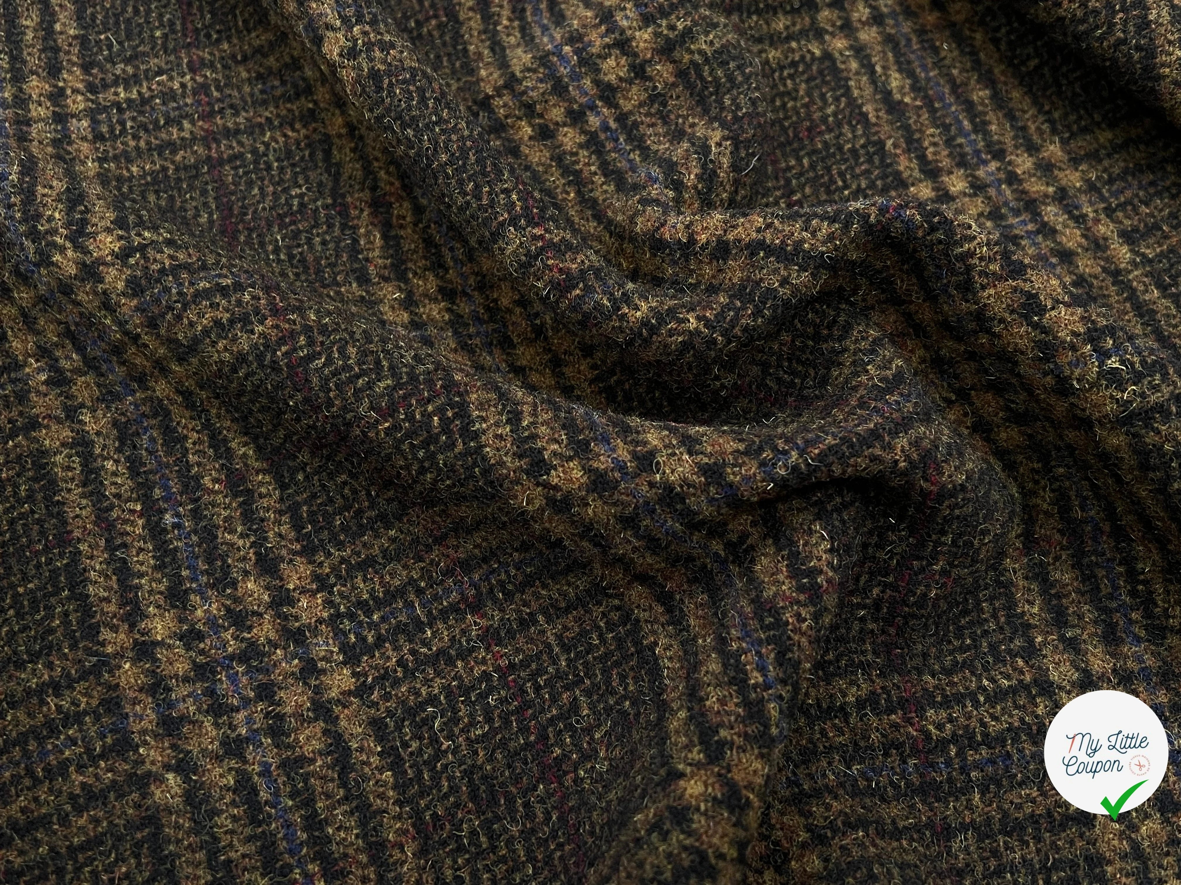 LAINAGE MANTEAU HIGHLAND STYLE KAKI ET NOIR - My Little Coupon