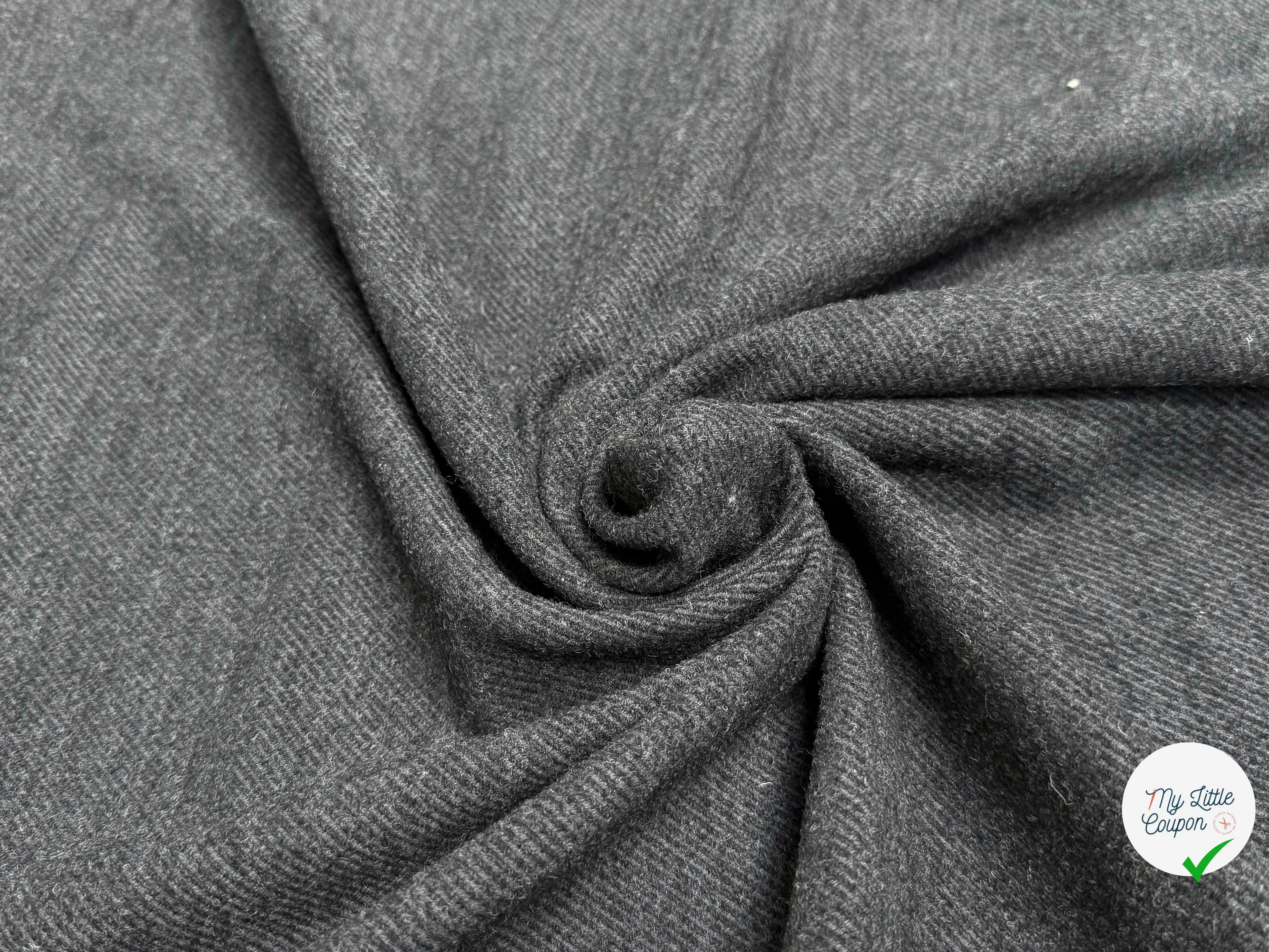LAINAGE MANTEAU LOURD STRIÉ ANTHRACITE - My Little Coupon