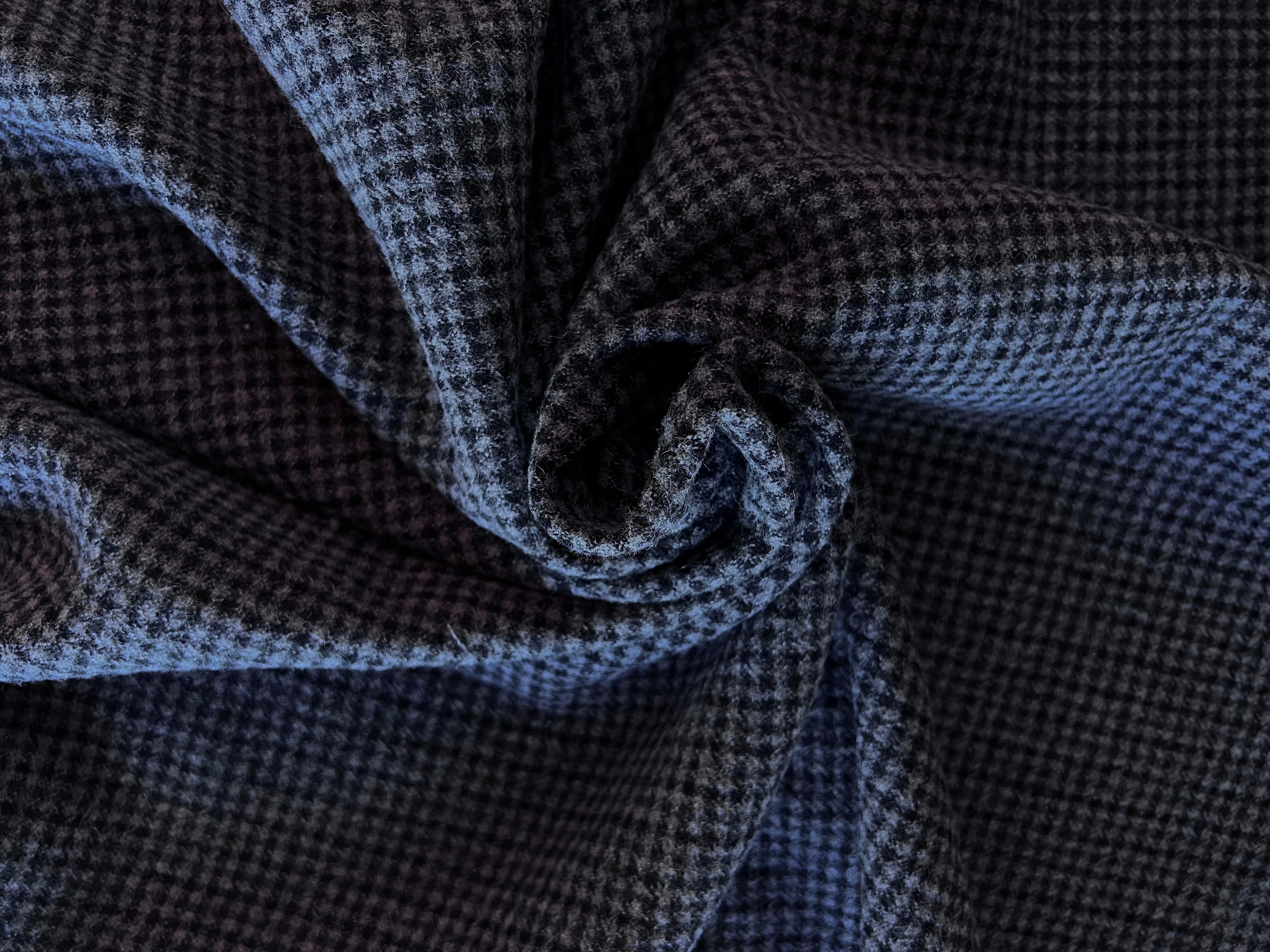 LAINAGE MANTEAU PETITS CARREAUX GRIS 100%LAINE - My Little Coupon