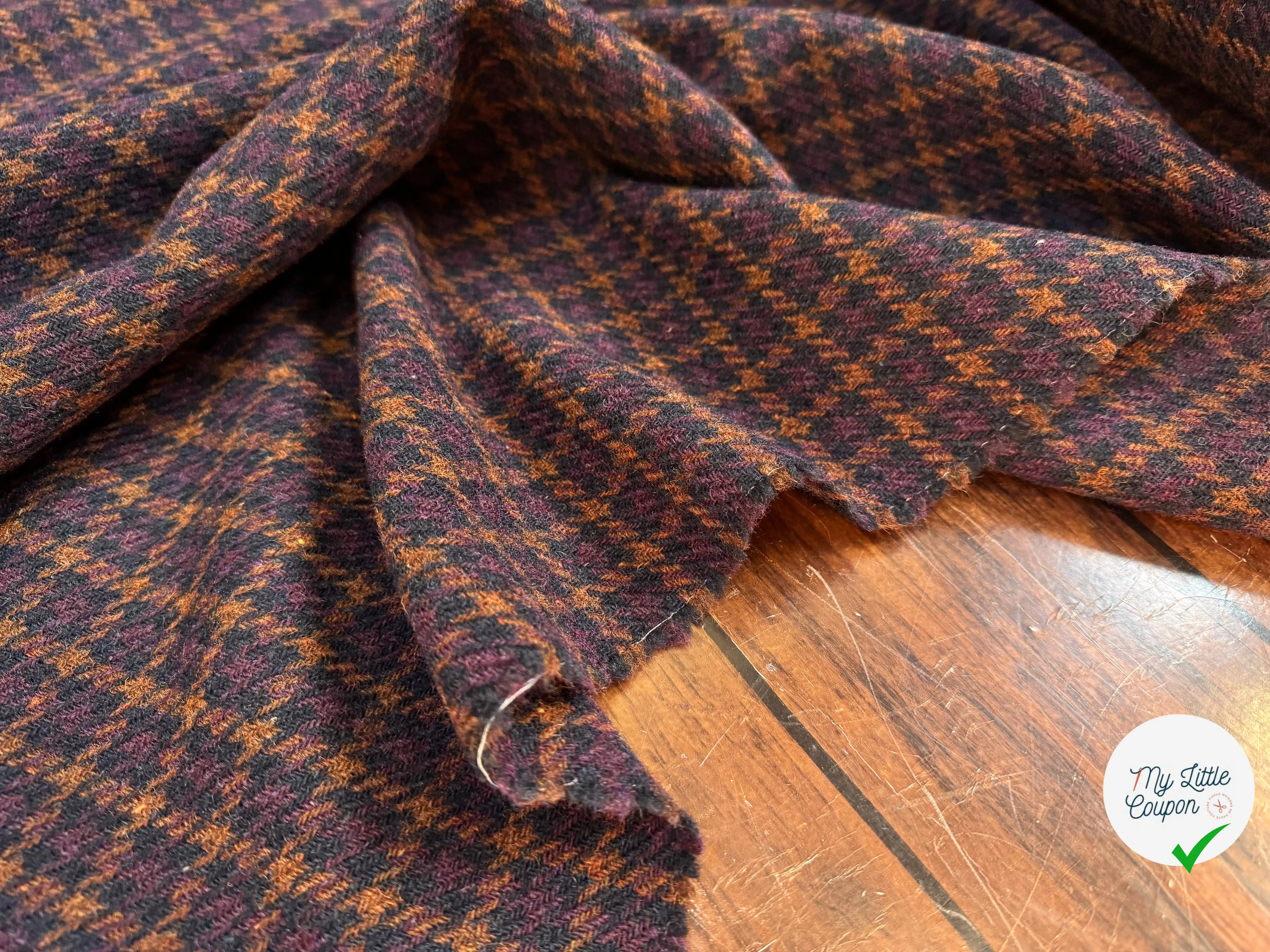 LAINAGE MANTEAU PIED DE COQ MOYEN - My Little Coupon