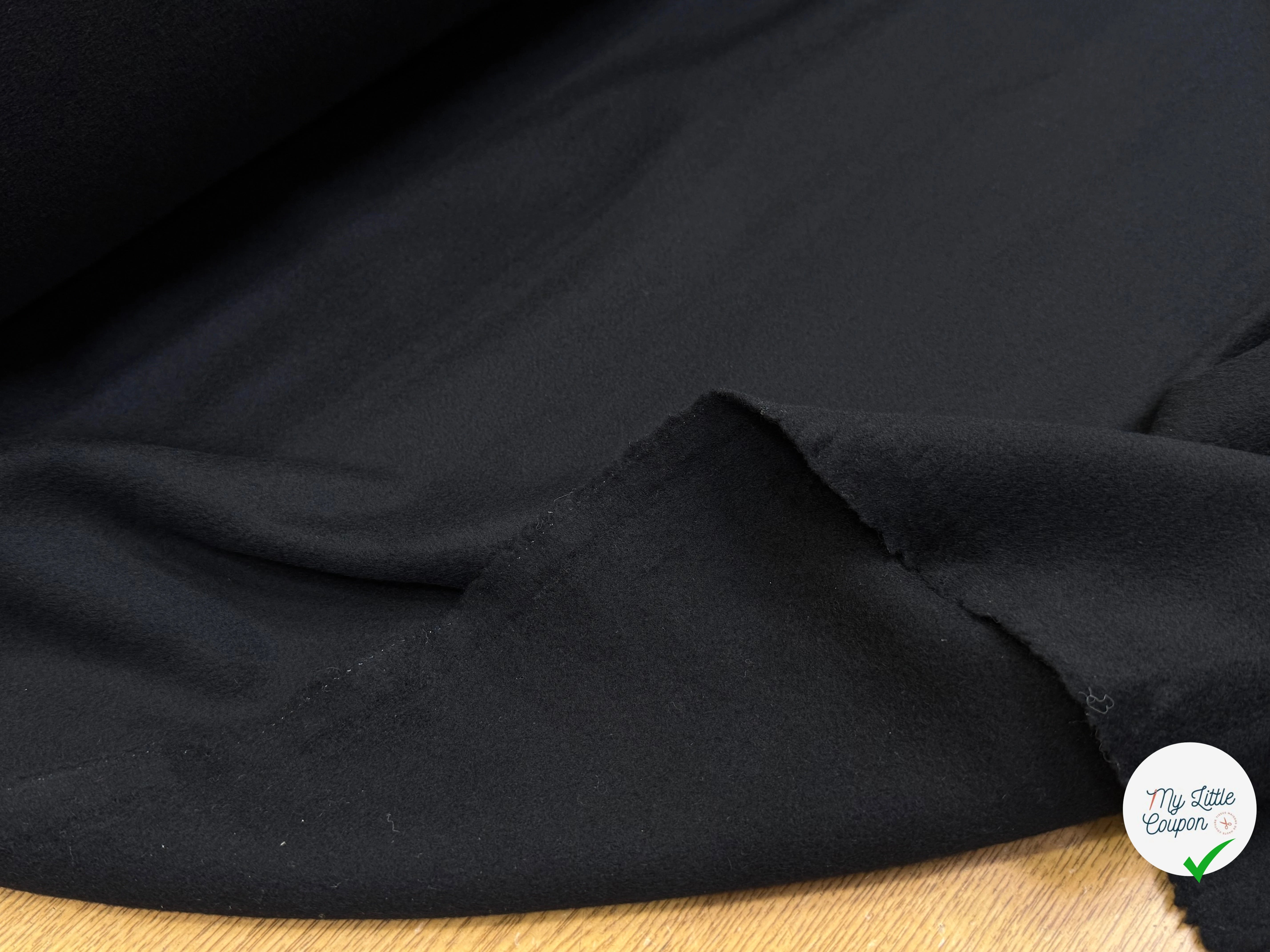 LAINAGE MANTEAU POILS DOUX NOIR - My Little Coupon