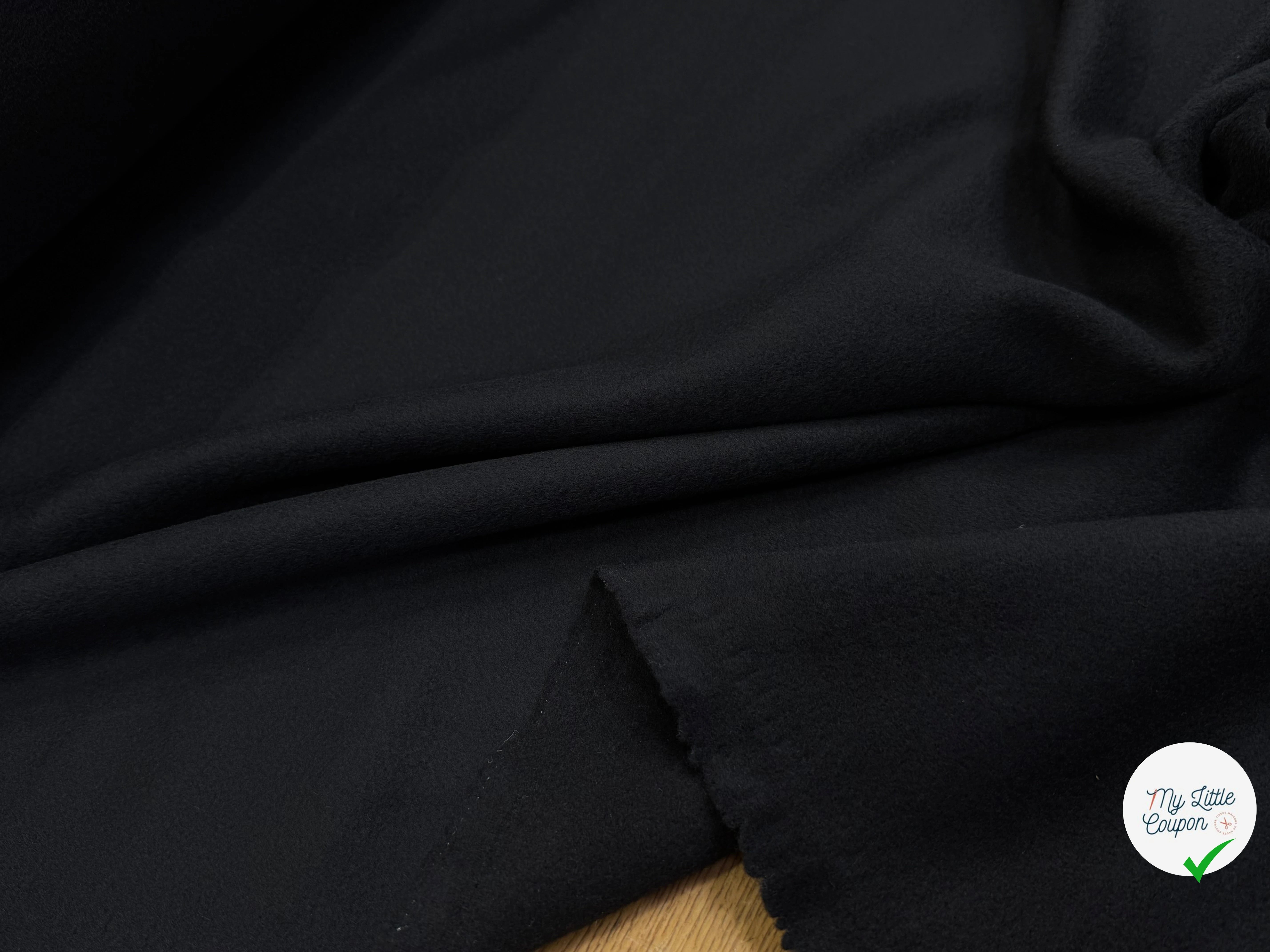 LAINAGE MANTEAU POILS DOUX NOIR - My Little Coupon