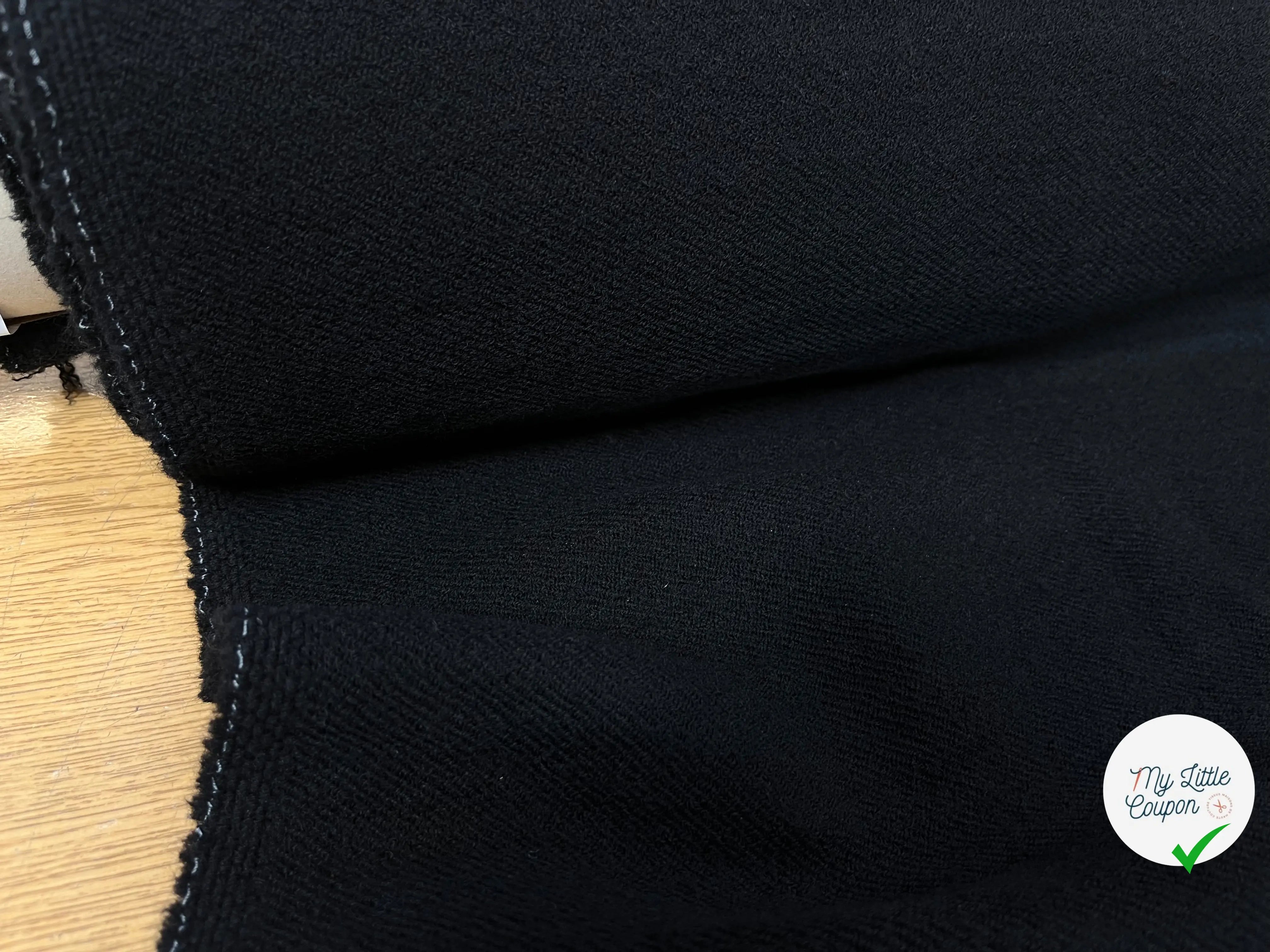 LAINAGE MANTEAU SERGÉ NOIR - My Little Coupon