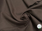 Tissu lainage manteau sergé marron - texture en gros plan