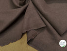 Tissu lainage manteau sergé marron - aspect et couleur