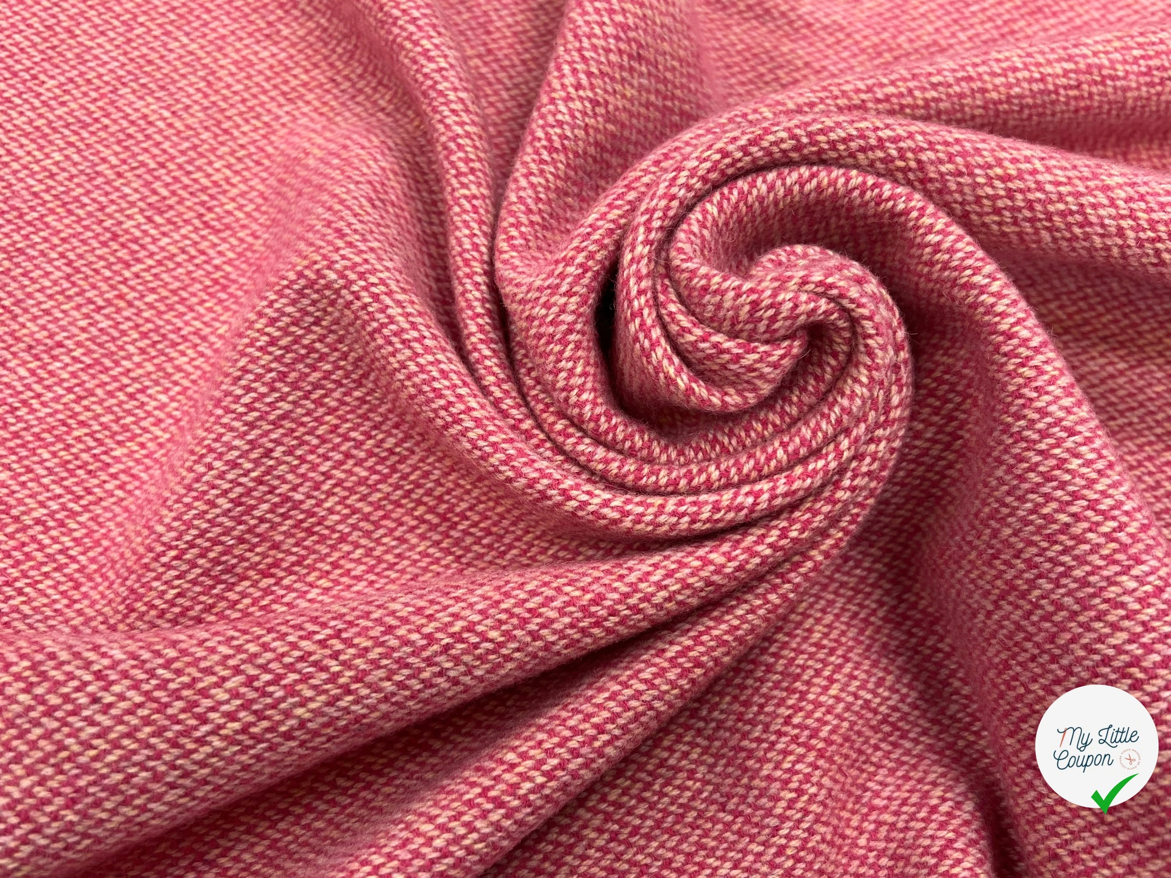 LAINAGE MANTEAU TISSÉ ROSE BEIGE JAUNE - My Little Coupon