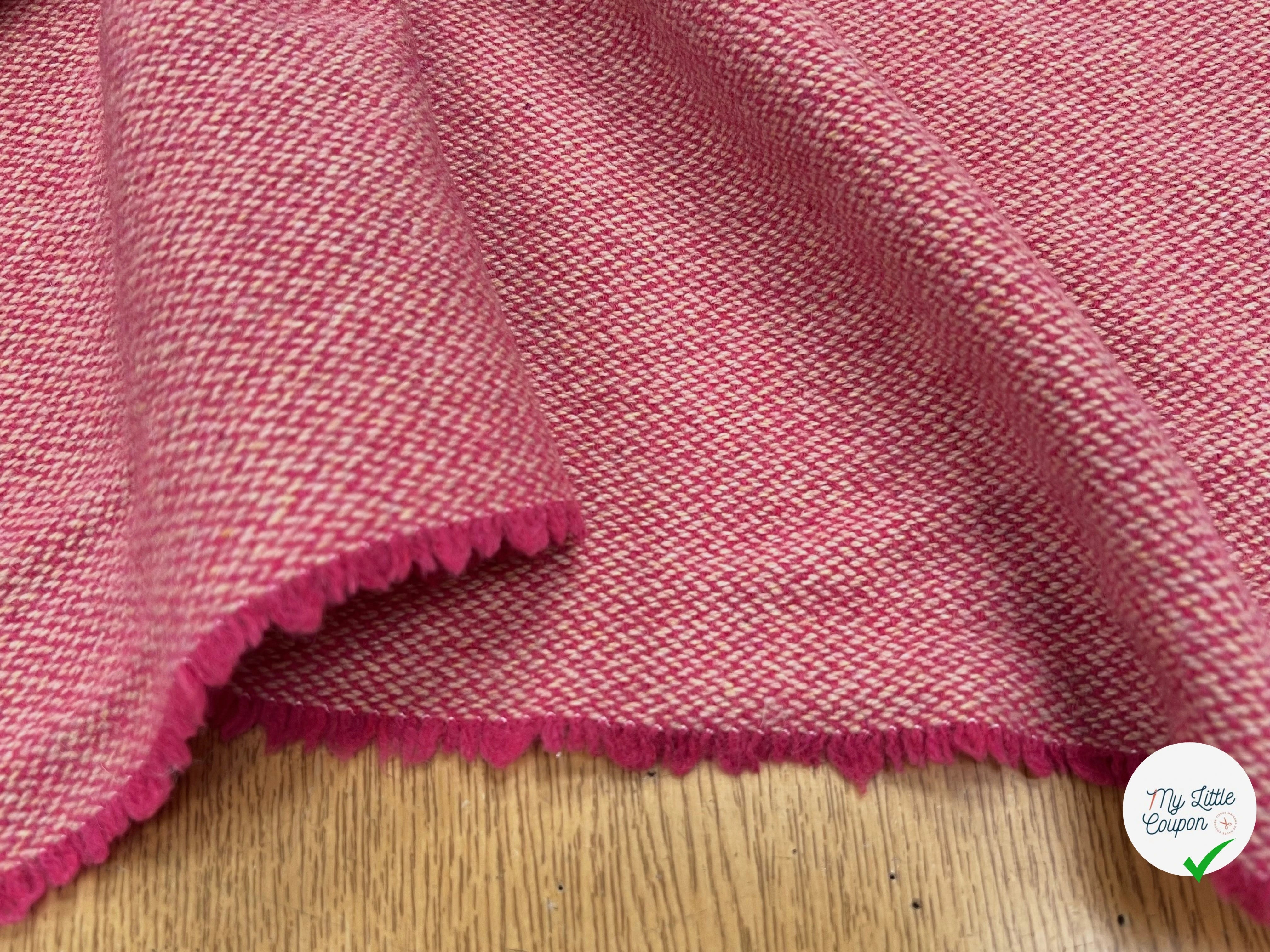 LAINAGE MANTEAU TISSÉ ROSE BEIGE JAUNE - My Little Coupon