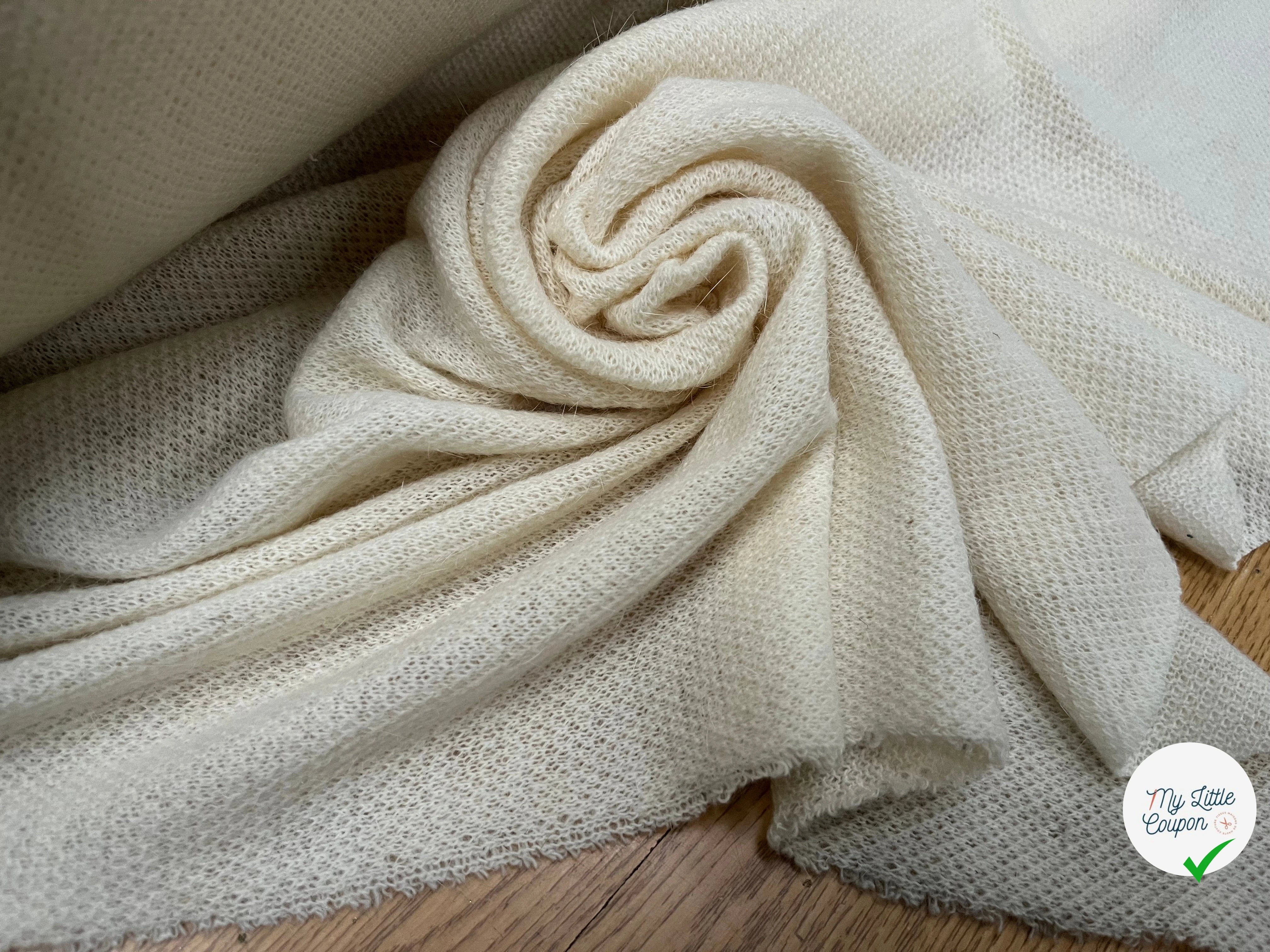 LAINAGE MANTEAU TRICOT LÉGER ÉCRU 125CM - My Little Coupon