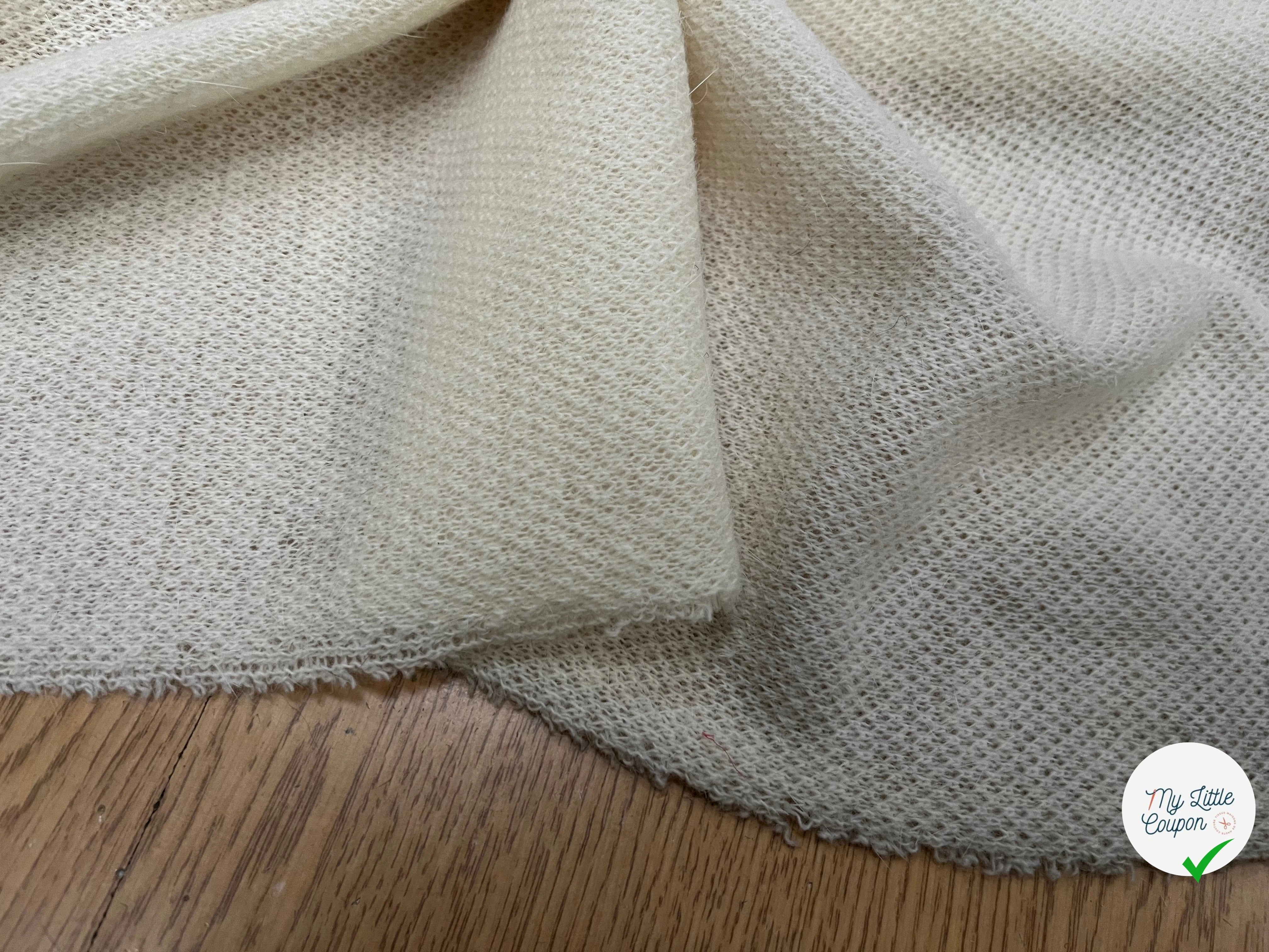 LAINAGE MANTEAU TRICOT LÉGER ÉCRU 125CM - My Little Coupon
