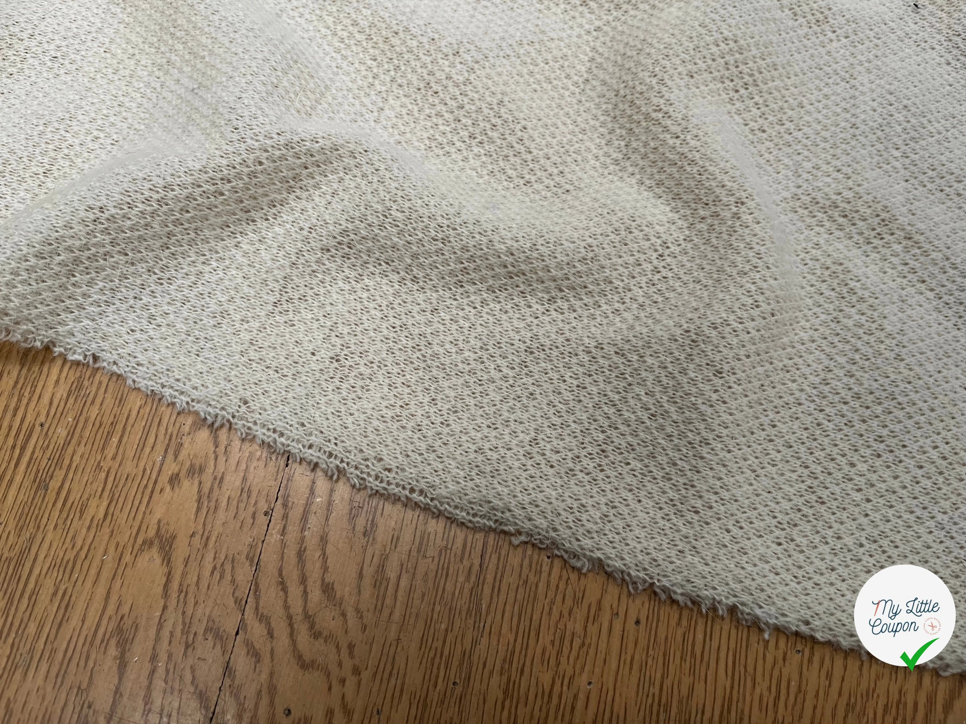 LAINAGE MANTEAU TRICOT LÉGER ÉCRU 125CM - My Little Coupon