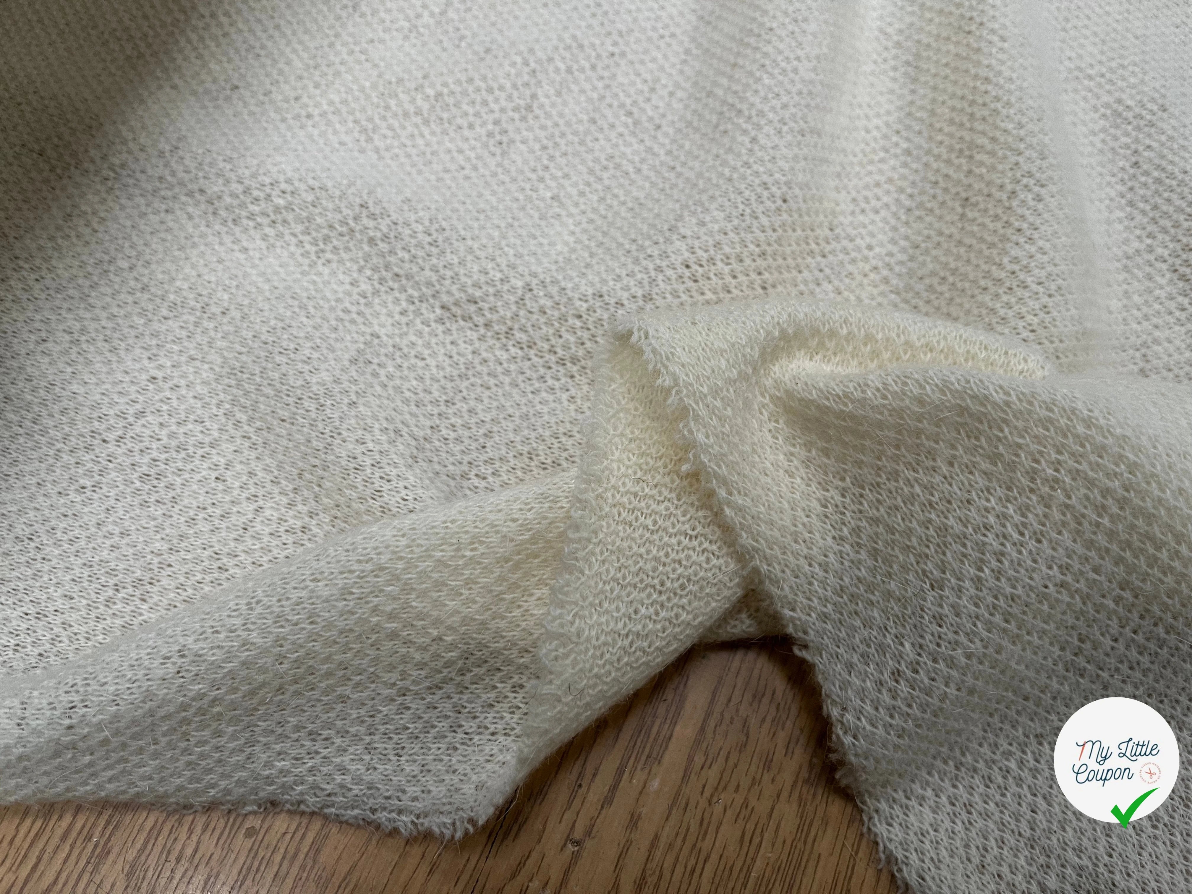 LAINAGE MANTEAU TRICOT LÉGER ÉCRU 125CM - My Little Coupon