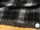 LAINAGE MANTEAU TRICOTÉ 63% LAINE PRINCE DE GALLES NOIR & GRIS - My Little Coupon