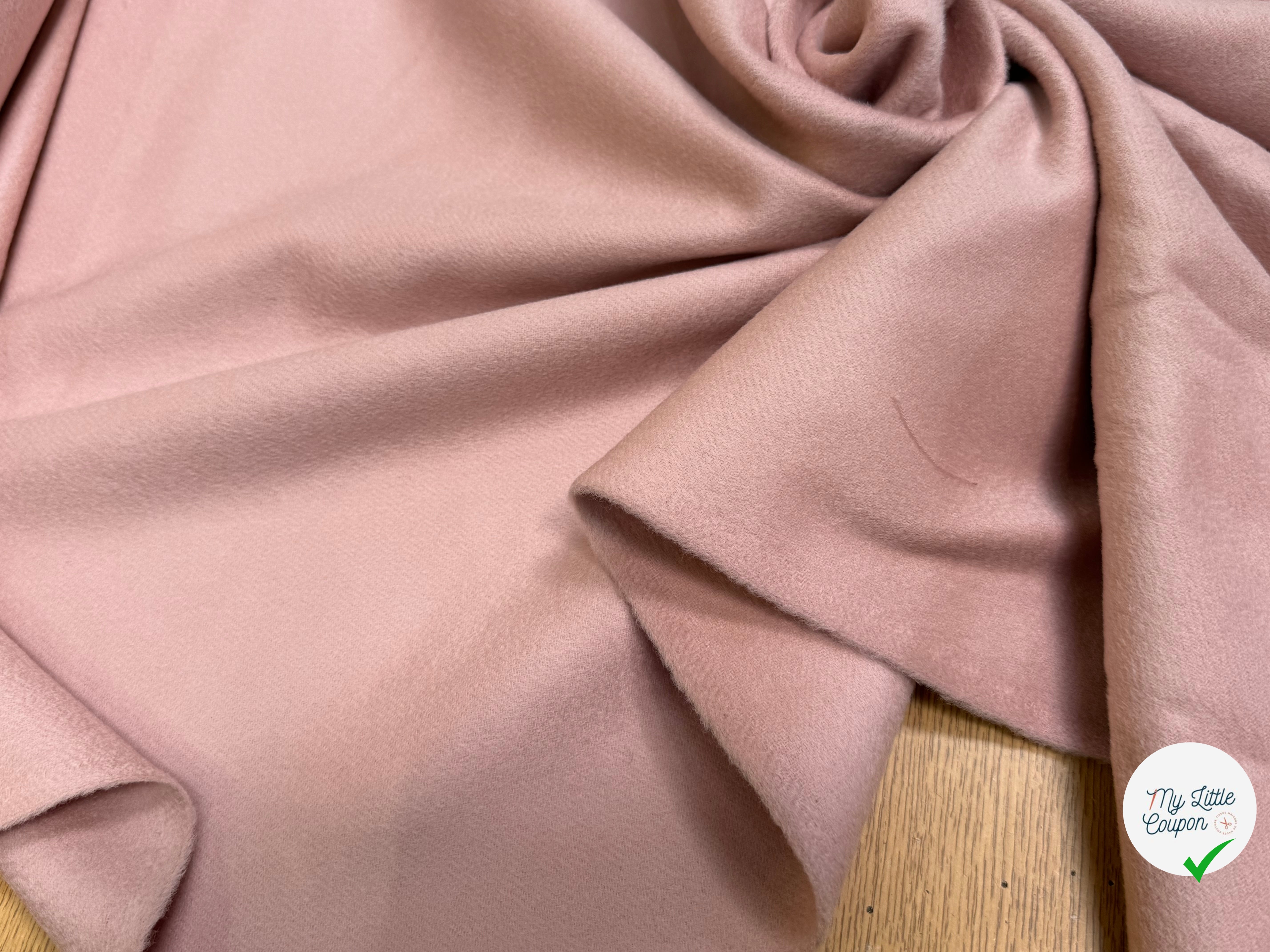 LAINAGE MANTEAU ULTRA DOUX ROSE PALE - My Little Coupon
