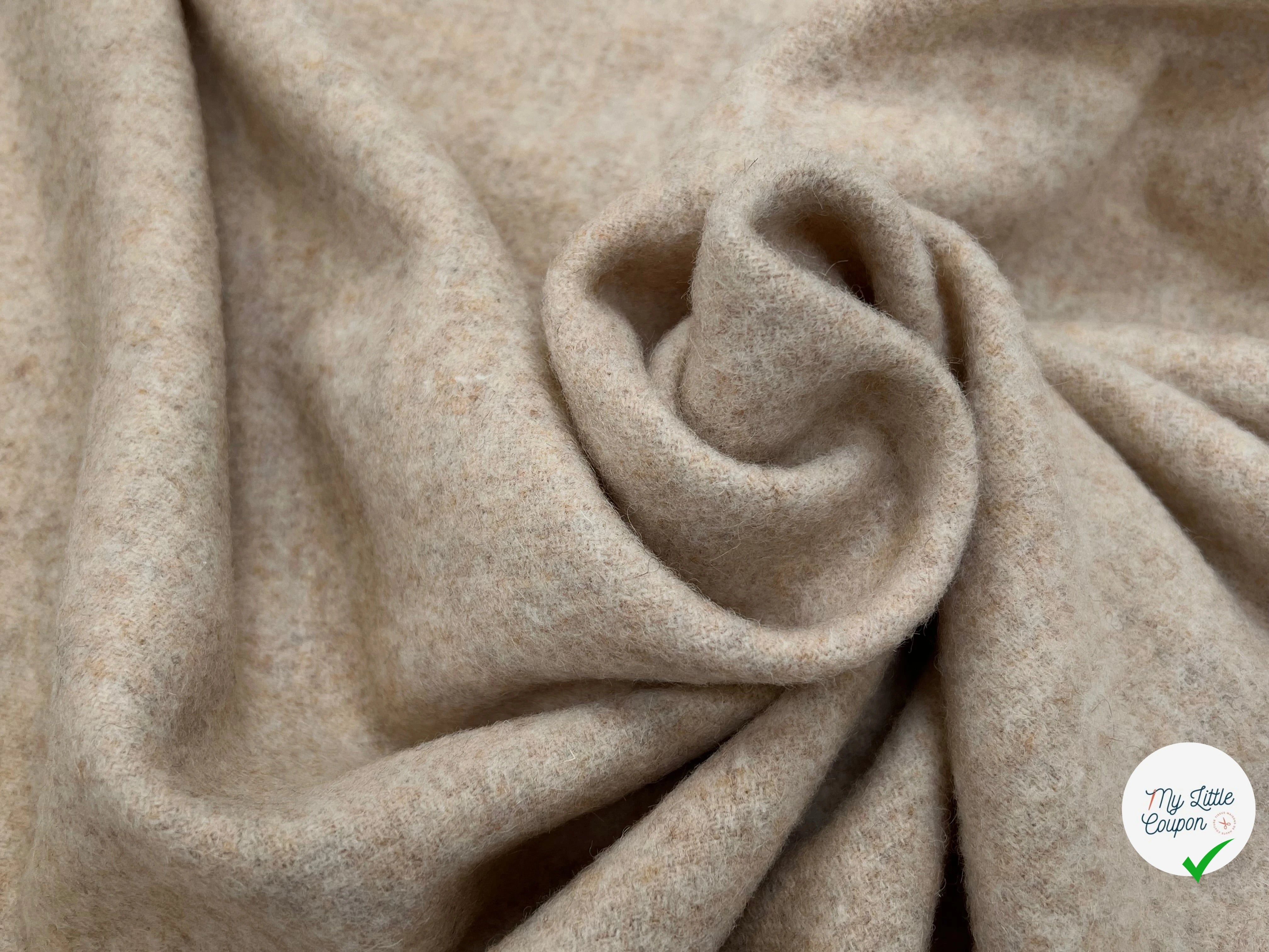 LAINAGE MANTEAU VANILA CHINÉ 100% LAINE 145CM - My Little Coupon