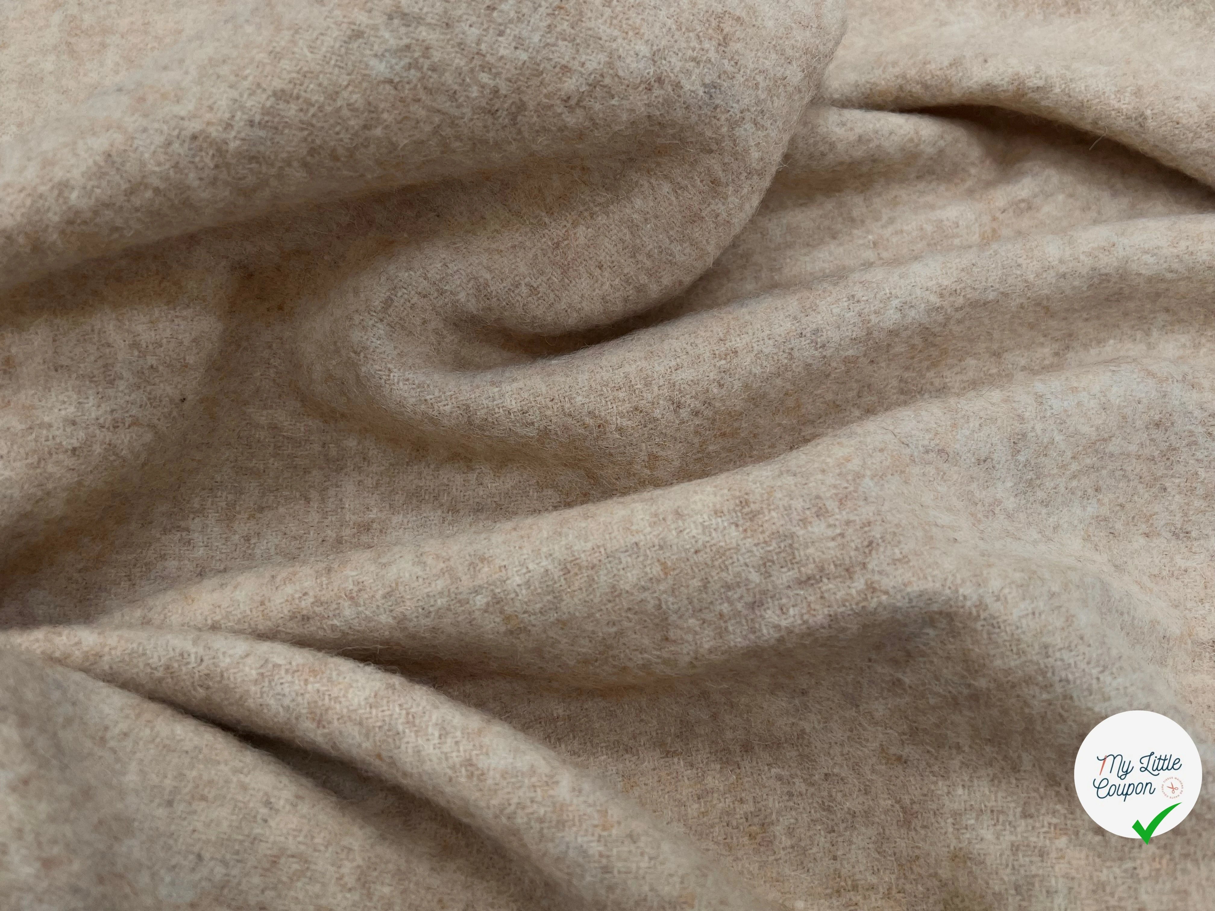 LAINAGE MANTEAU VANILA CHINÉ 100% LAINE 145CM - My Little Coupon