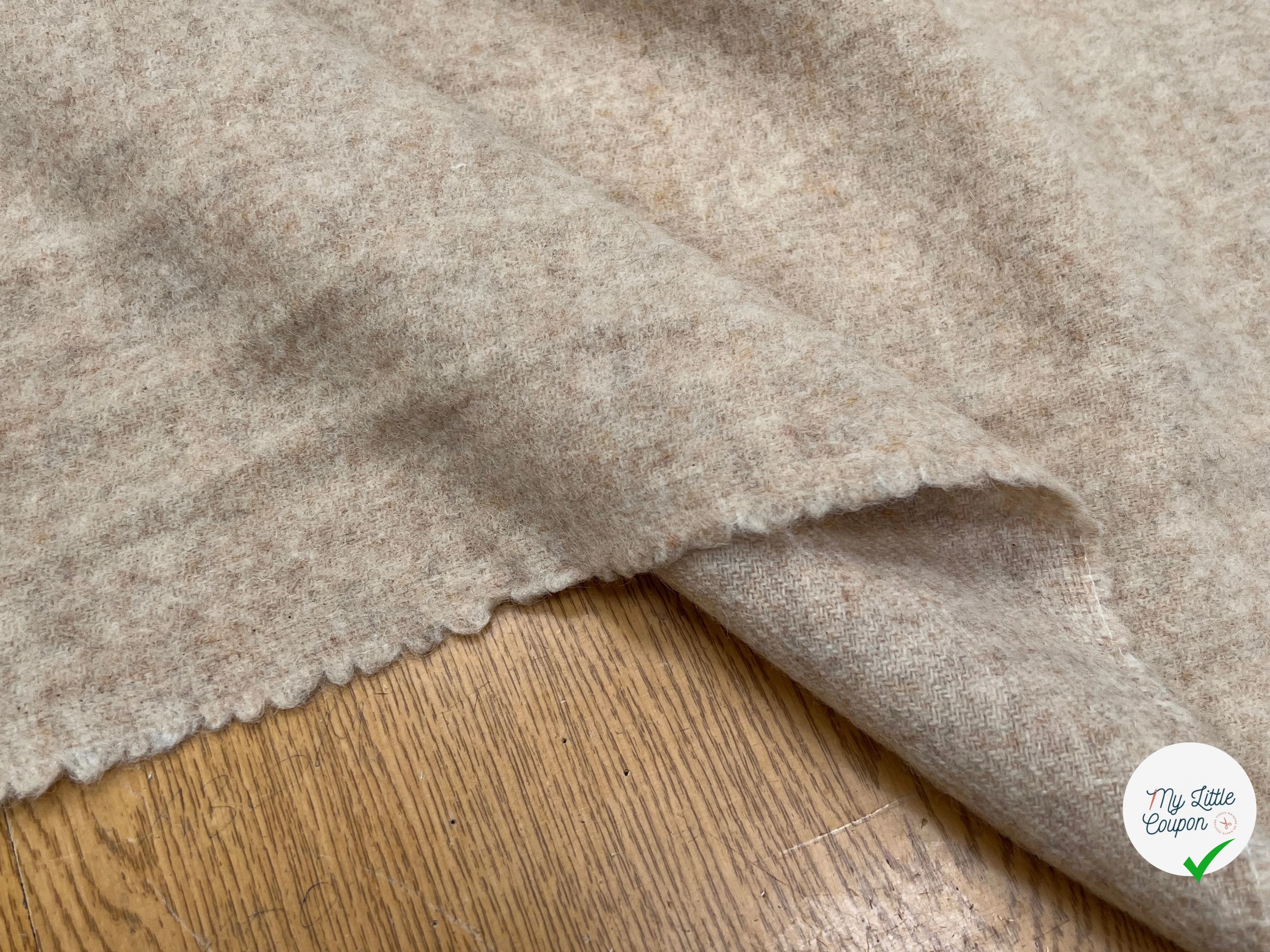 LAINAGE MANTEAU VANILA CHINÉ 100% LAINE 145CM - My Little Coupon
