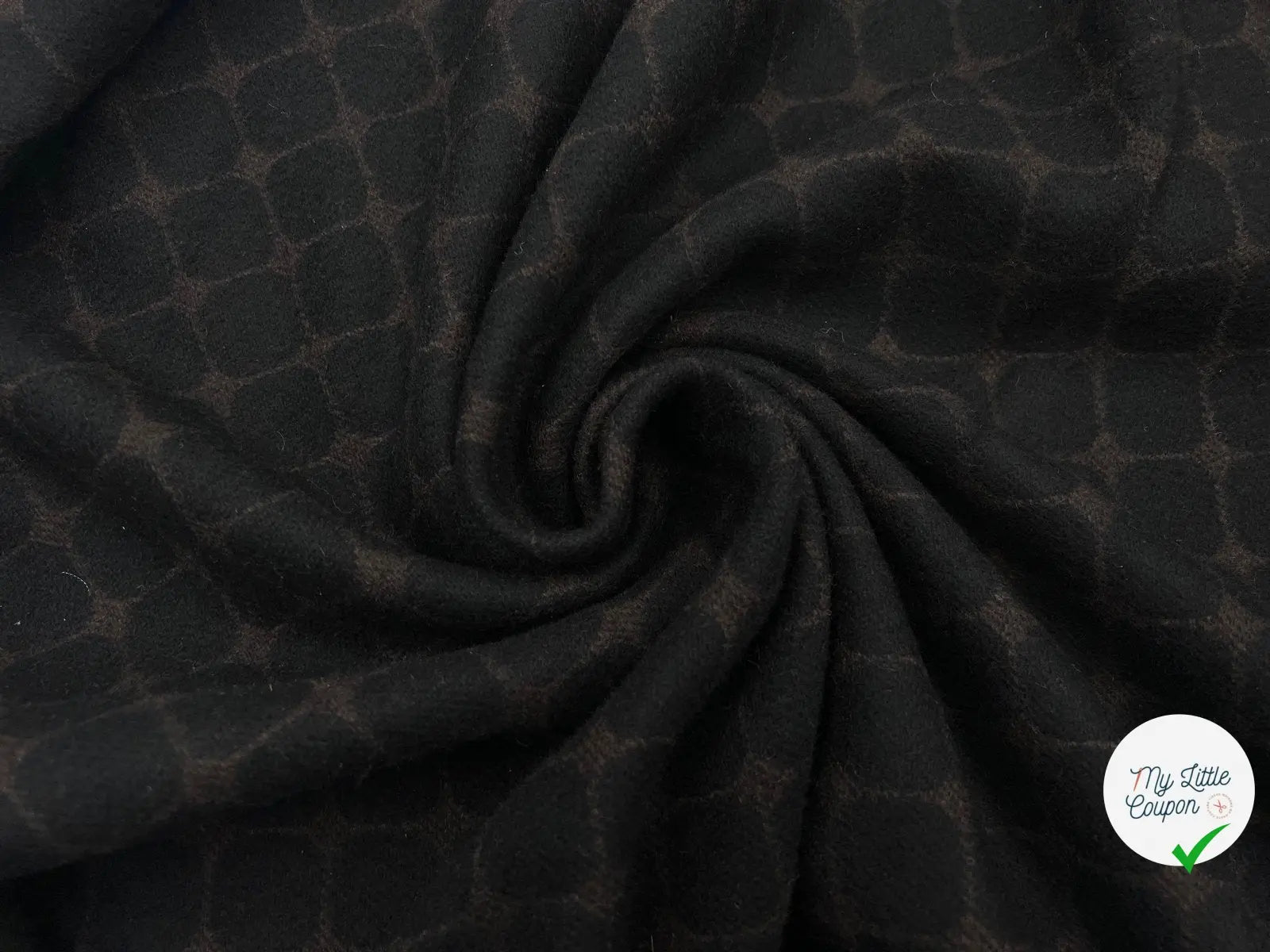 LAINAGE MANTEAUX ALVÉOLES BROWN - My Little Coupon - tissu - coudre