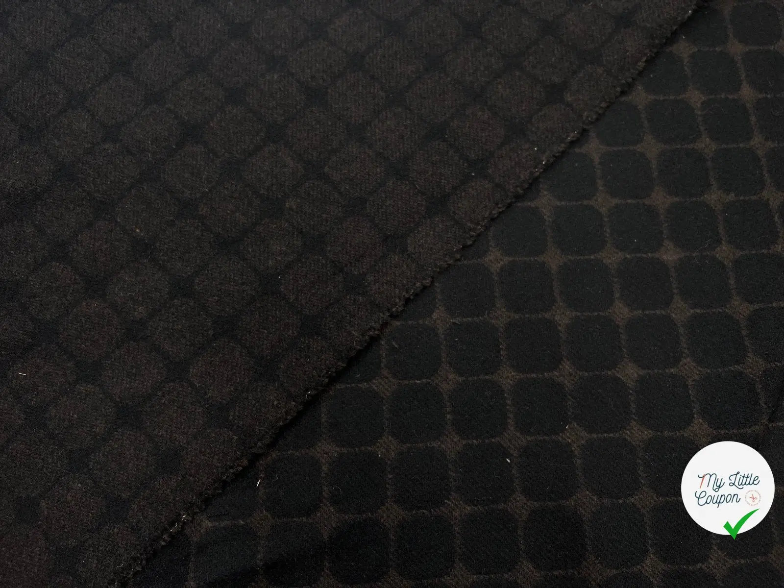LAINAGE MANTEAUX ALVÉOLES BROWN - My Little Coupon - tissu - coudre