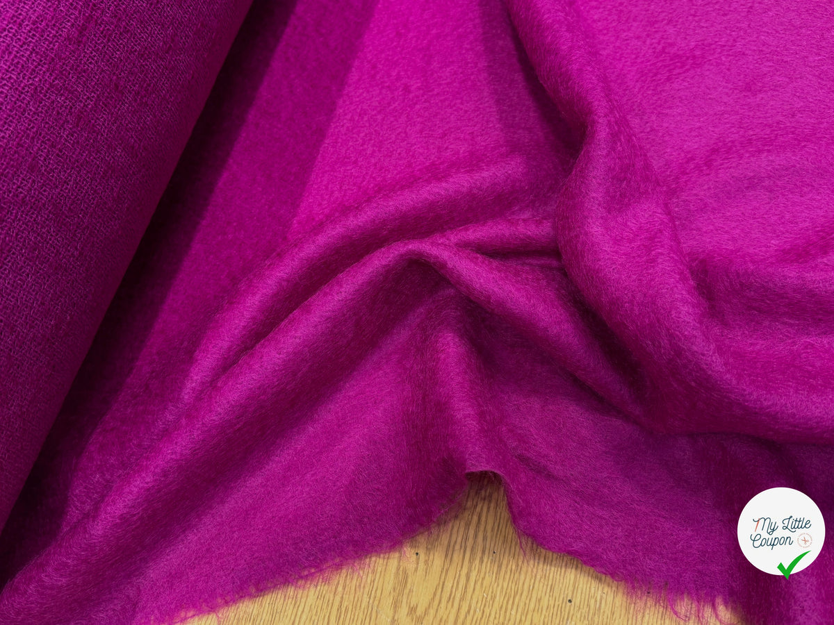 LAINAGE MOHAIR ET LAINE VIERGE ROSE FUCHSIA ULTRA CHIC - My Little Coupon