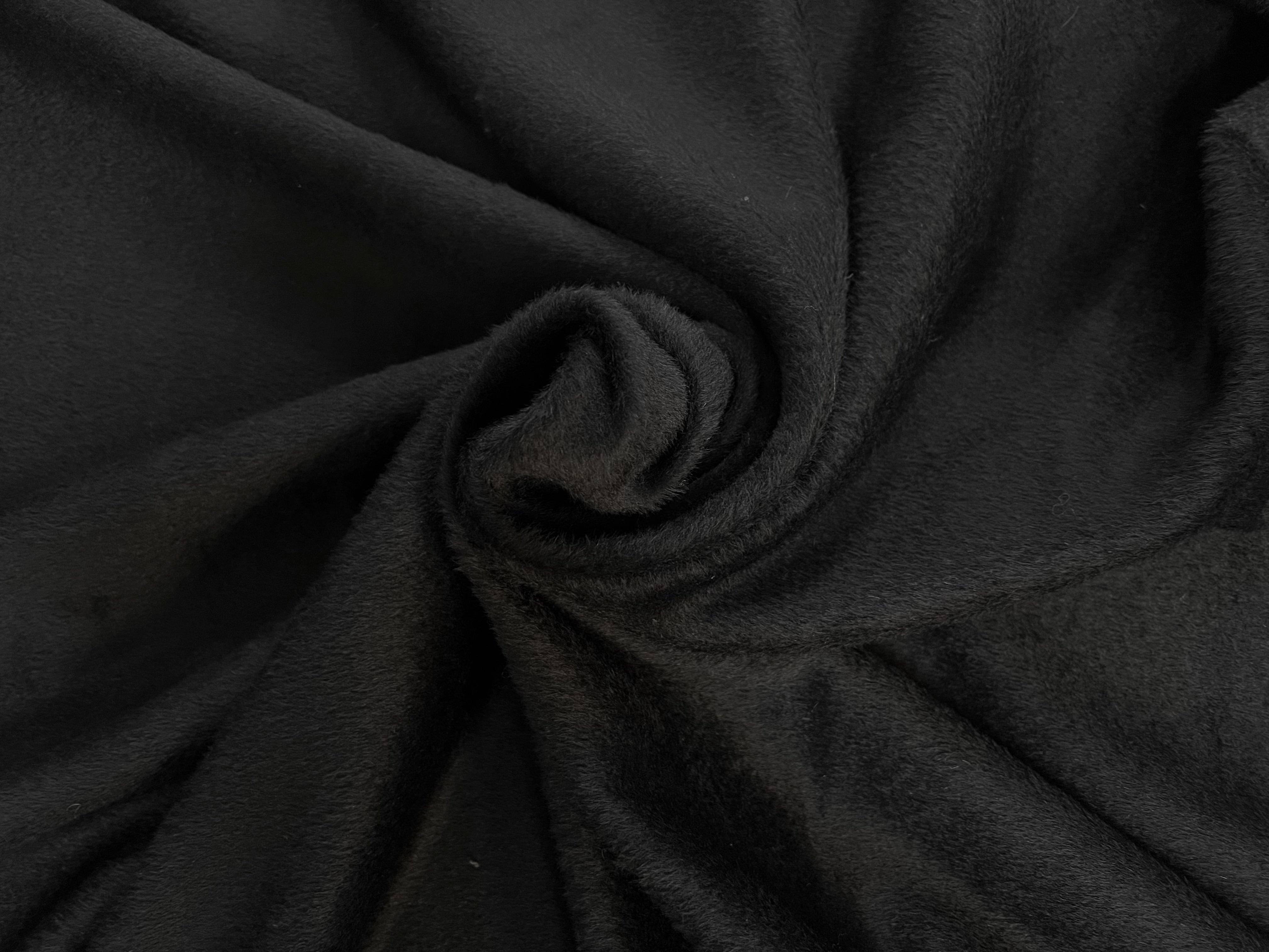 LAINAGE MOHAIR NOIR POILS COURTS - My Little Coupon