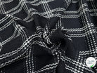 LAINAGE NOIR CARREAU BLANC CASSÉ - My Little Coupon