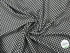 LAINAGE PIED DE COQ NOIR ET BLANC - My Little Coupon - tissu - coudre