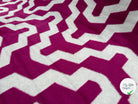 LAINAGE POLYESTER DUVETEUX GRAPHIQUE ROSE - My Little Coupon