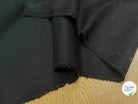 LAINAGE SERGÉ STRETCH LOURD ET FLUIDE SUBLIME NOIR 98% LAINE - My Little Coupon