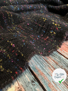 LAINAGE STRECTH MOUCHETÉ MULTICOLOR 70% LAINE - My Little Coupon