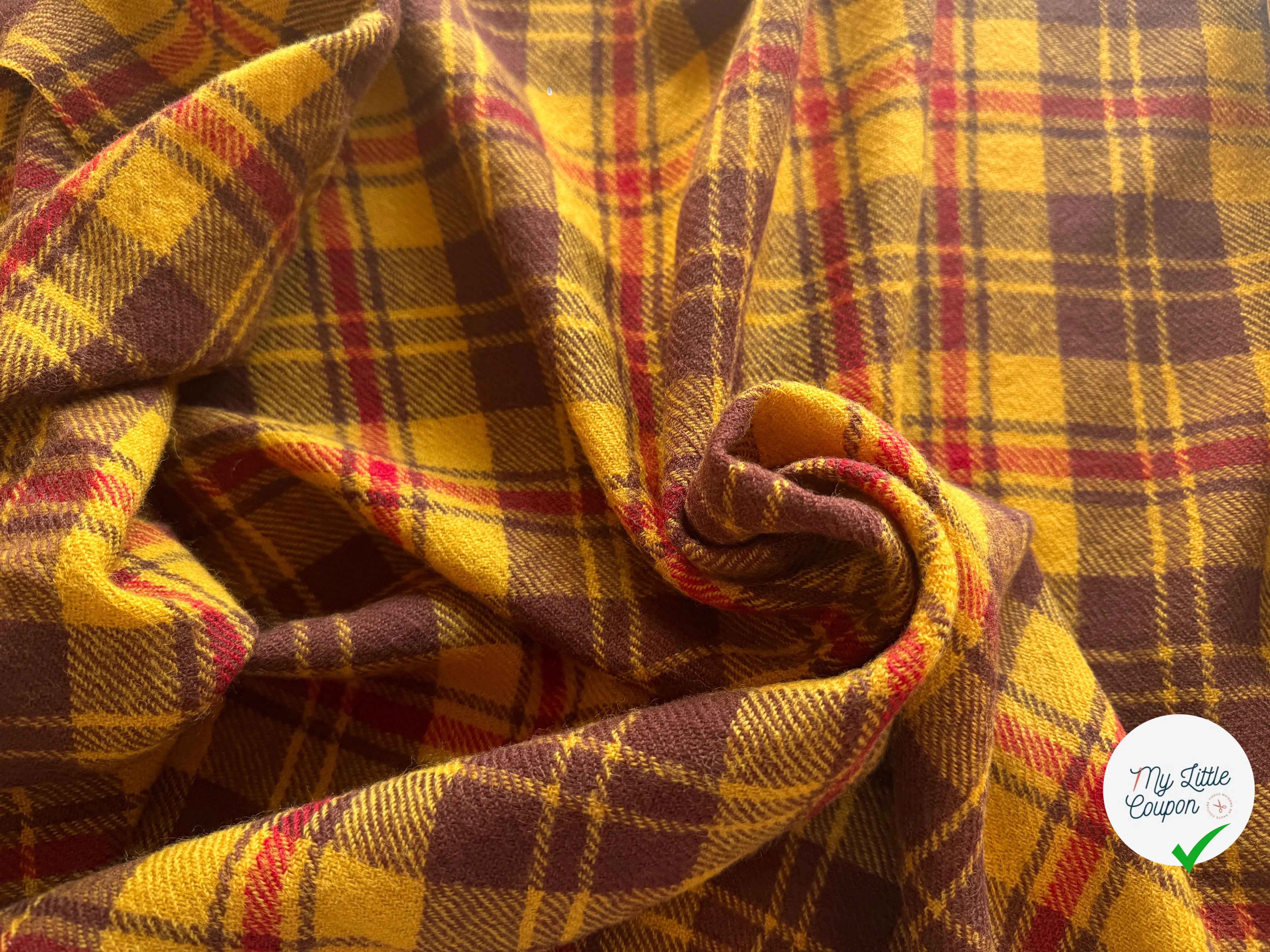 LAINAGE TARTAN 100% LAINE VIERGE - My Little Coupon