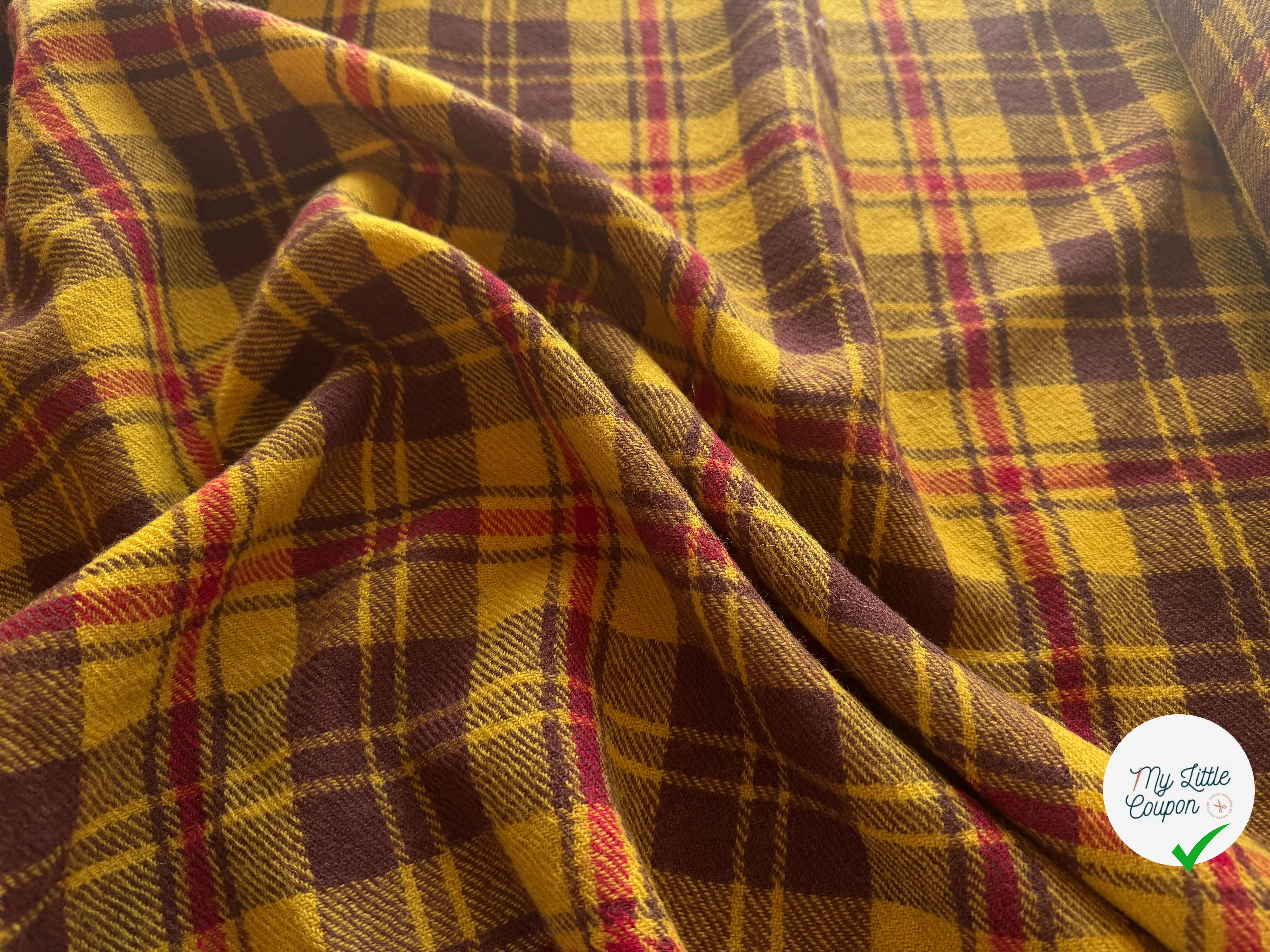LAINAGE TARTAN 100% LAINE VIERGE - My Little Coupon