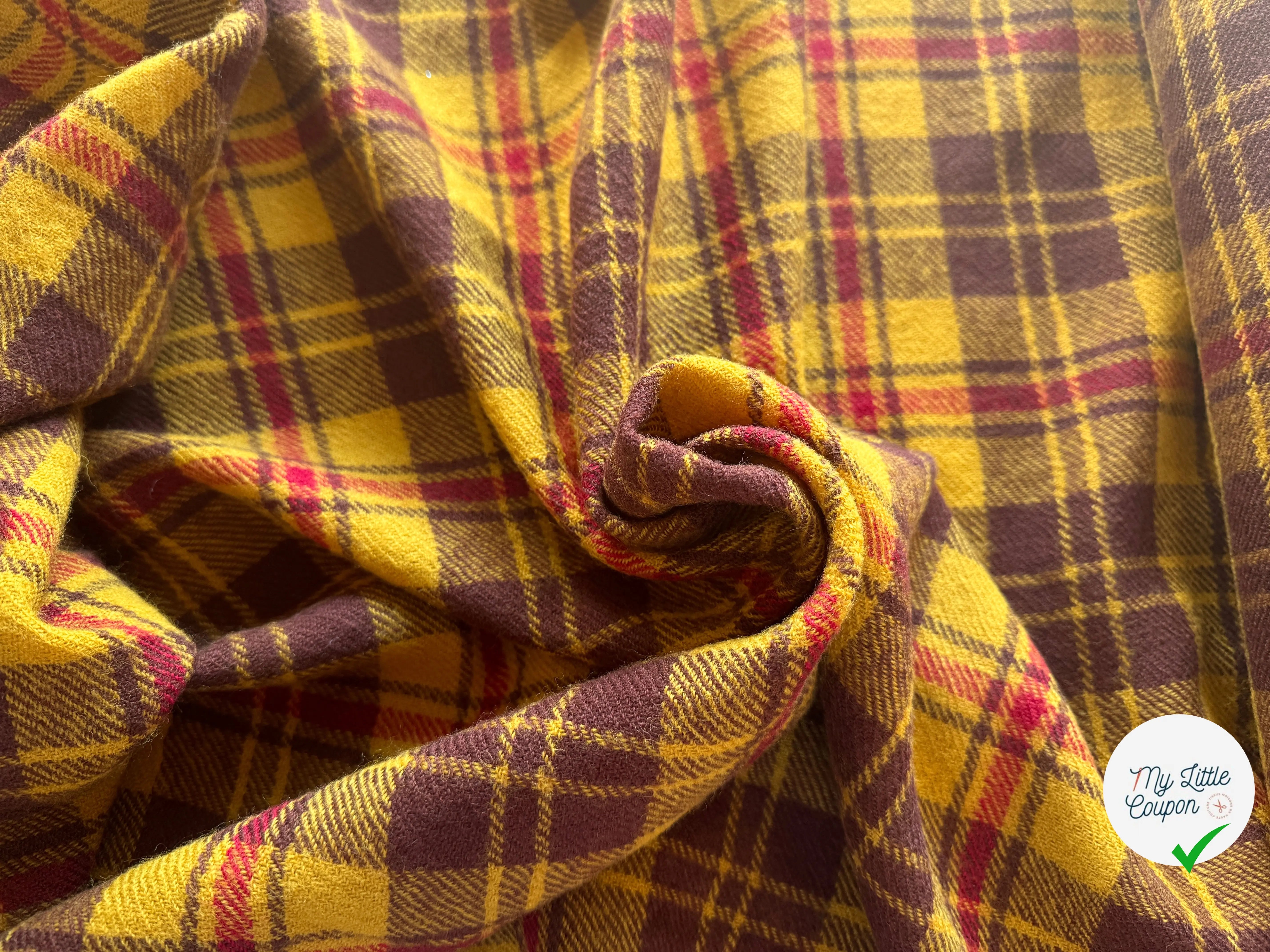 LAINAGE TARTAN 100% LAINE VIERGE - My Little Coupon
