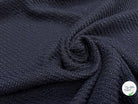 LAINAGE TRICOTÉ SERGÉ NAVY/ NOIR - My Little Coupon