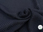 LAINAGE TRICOTÉ SERGÉ NAVY/ NOIR - My Little Coupon