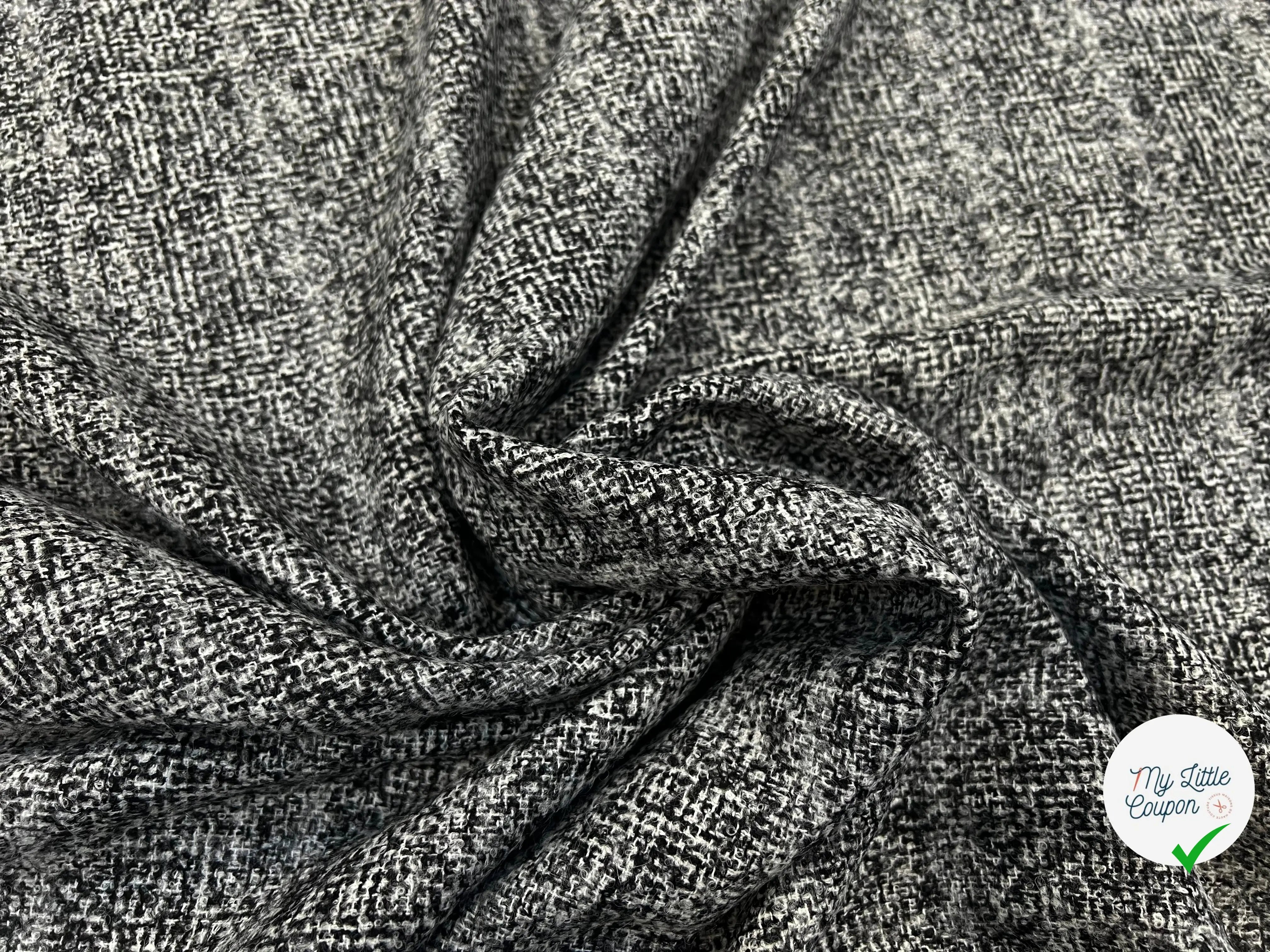 LAINAGE TWEED FANTASTIC BLACK AND WHITE MSO