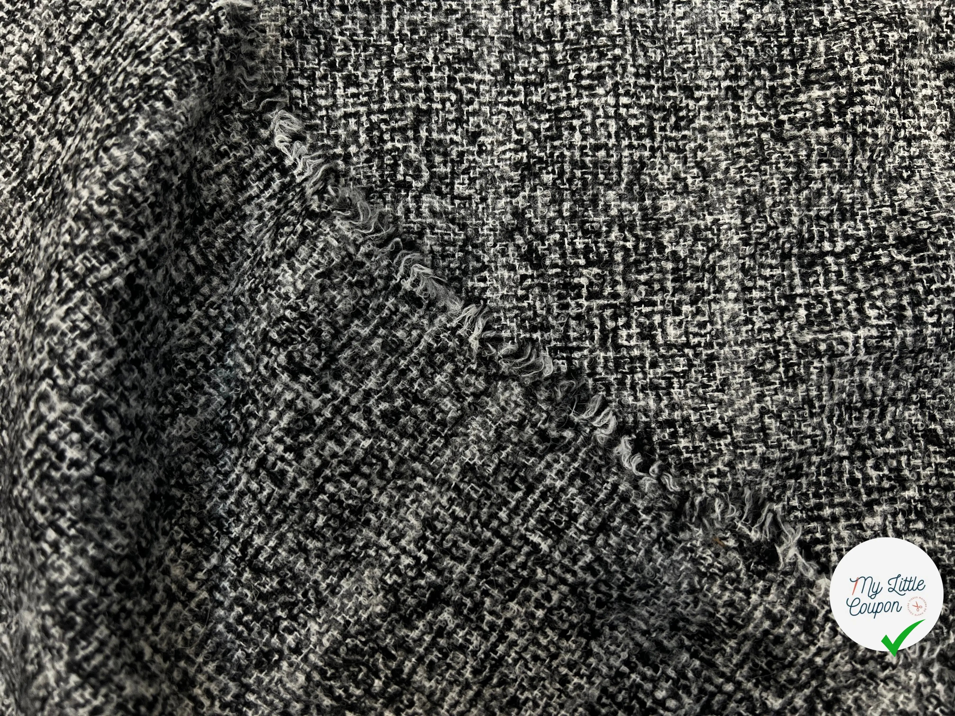 LAINAGE TWEED FANTASTIC BLACK AND WHITE MSO