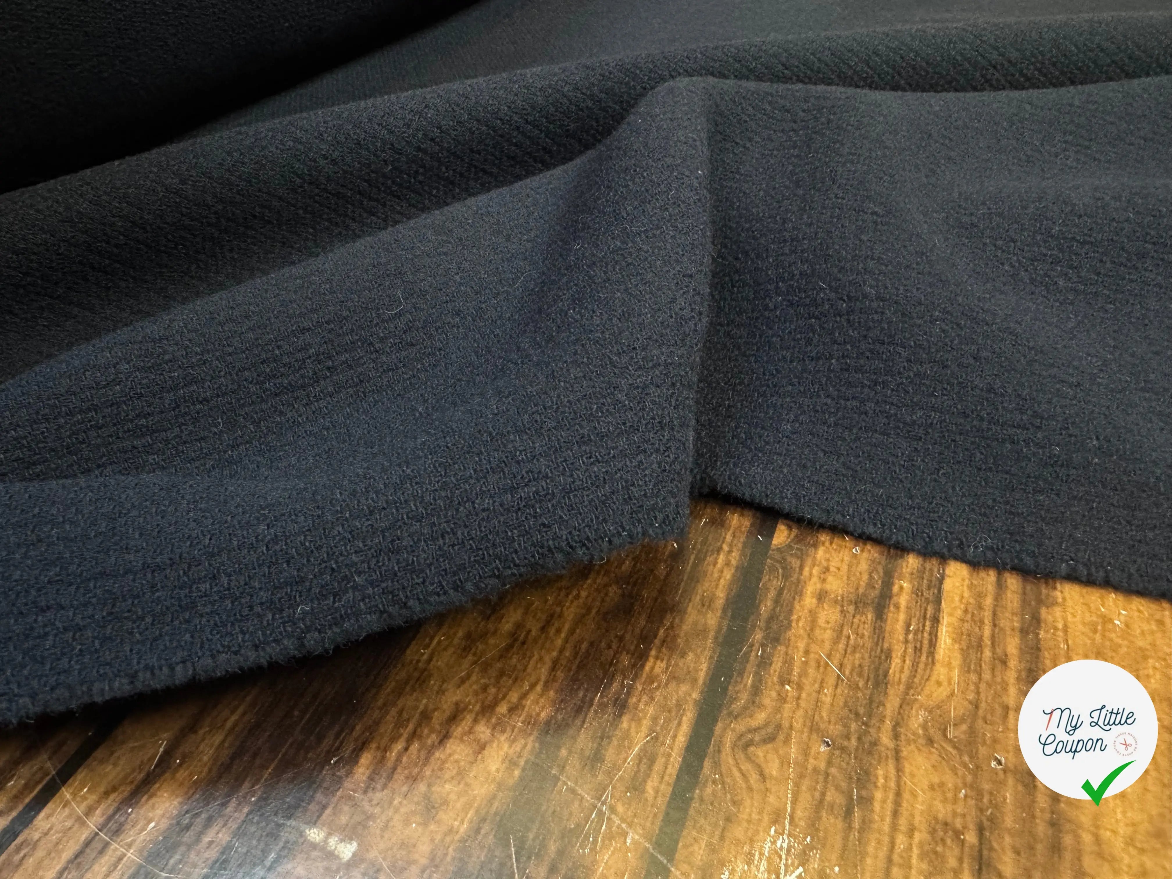 LAINANGE MANTEAU TRICOT BLEU NAVY 100% LAINE - My Little Coupon