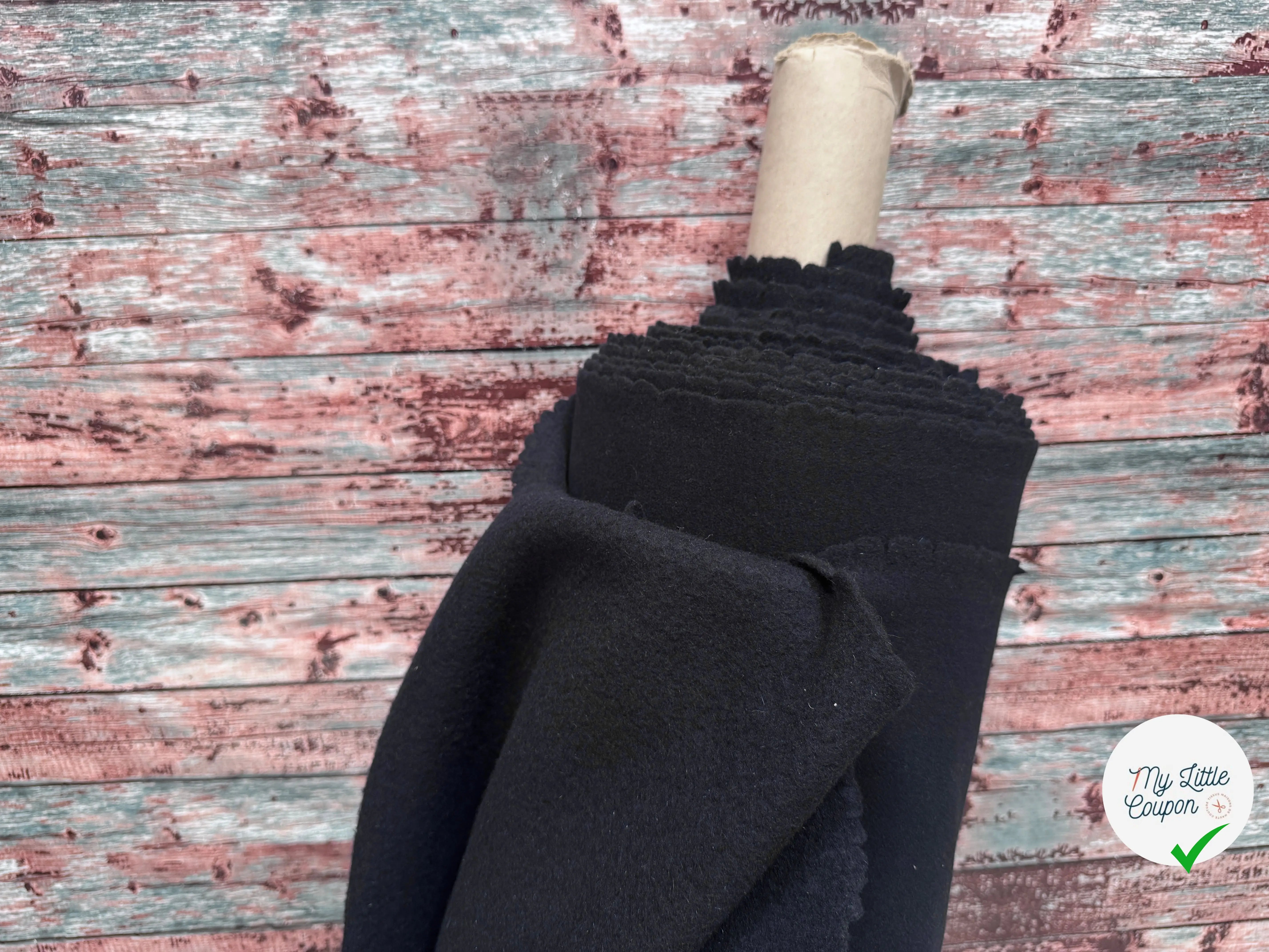LAINE BOUILLIE 100%LAINE VIERGE BLEU NUIT - My Little Coupon