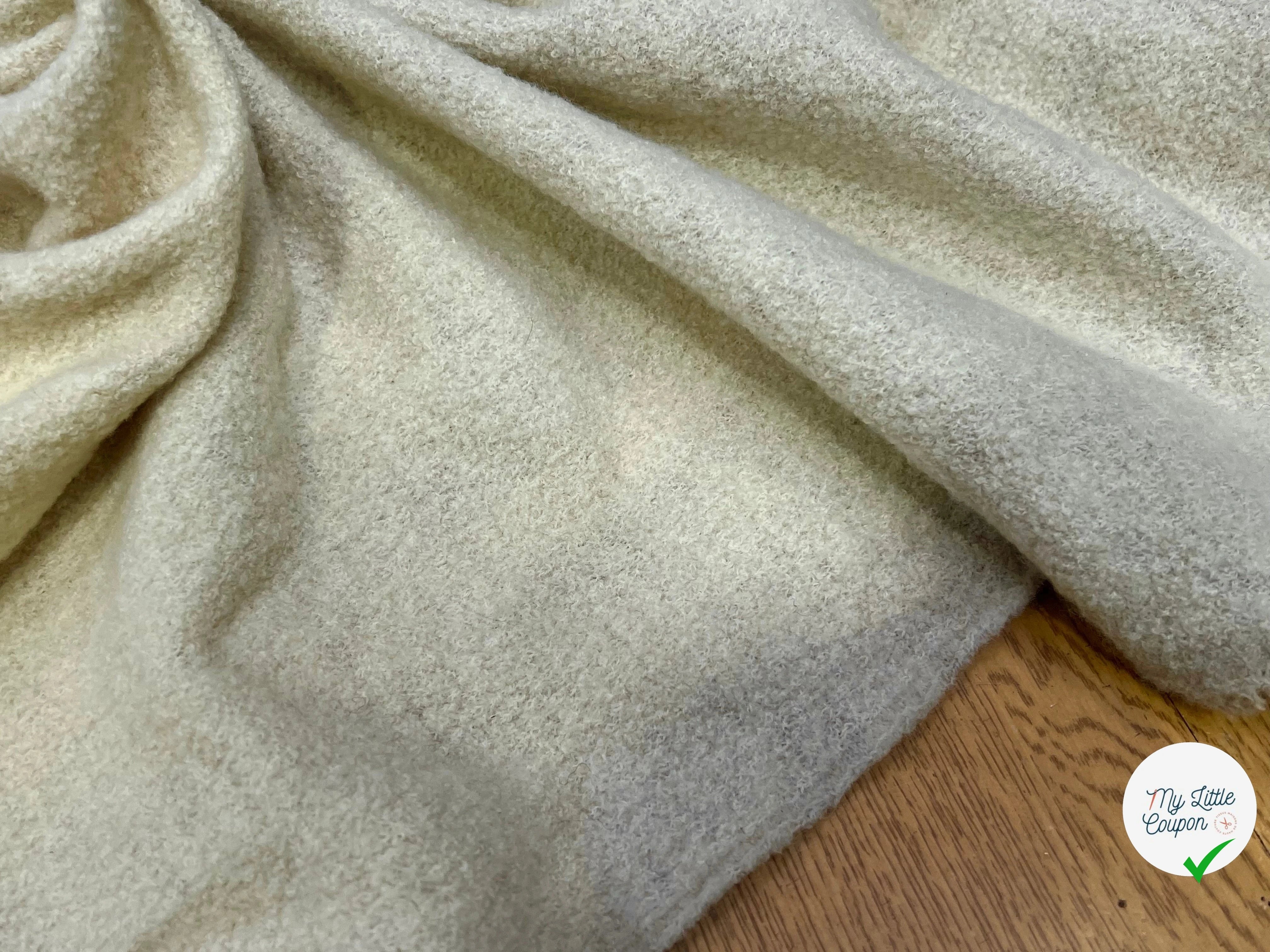LAINE BOUILLIE TRICOT ÉCRU ULTRA STRETCH 120CM 100% LAINE - My Little Coupon