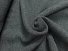 Tissu laine bouillie haute couture anthracite - détail du tissu