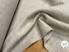 Tissu laine bouillie haute couture écru - vue de la matière