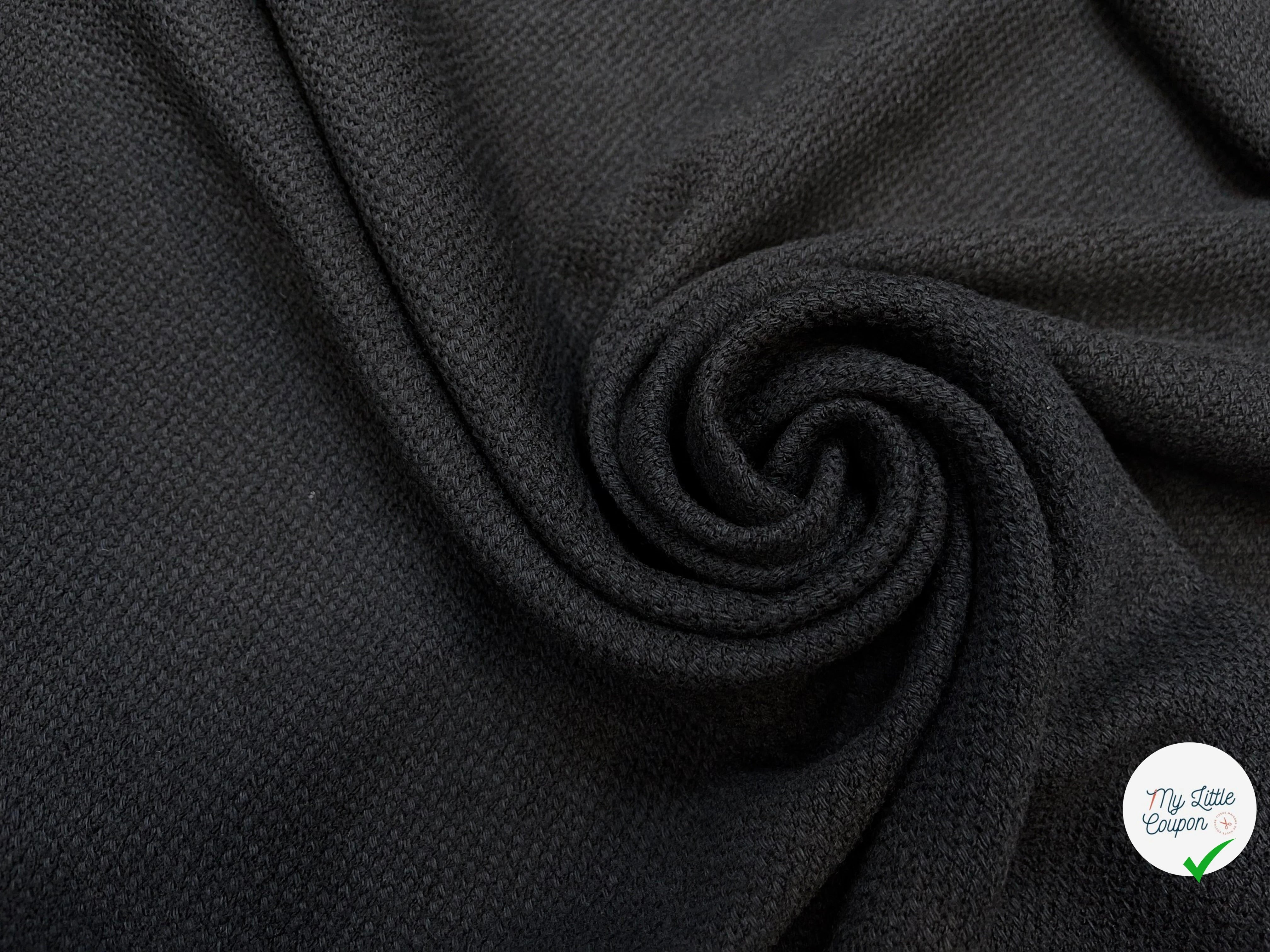 LAINE COTON CANEVAS NOIR 70% LAINE - My Little Coupon