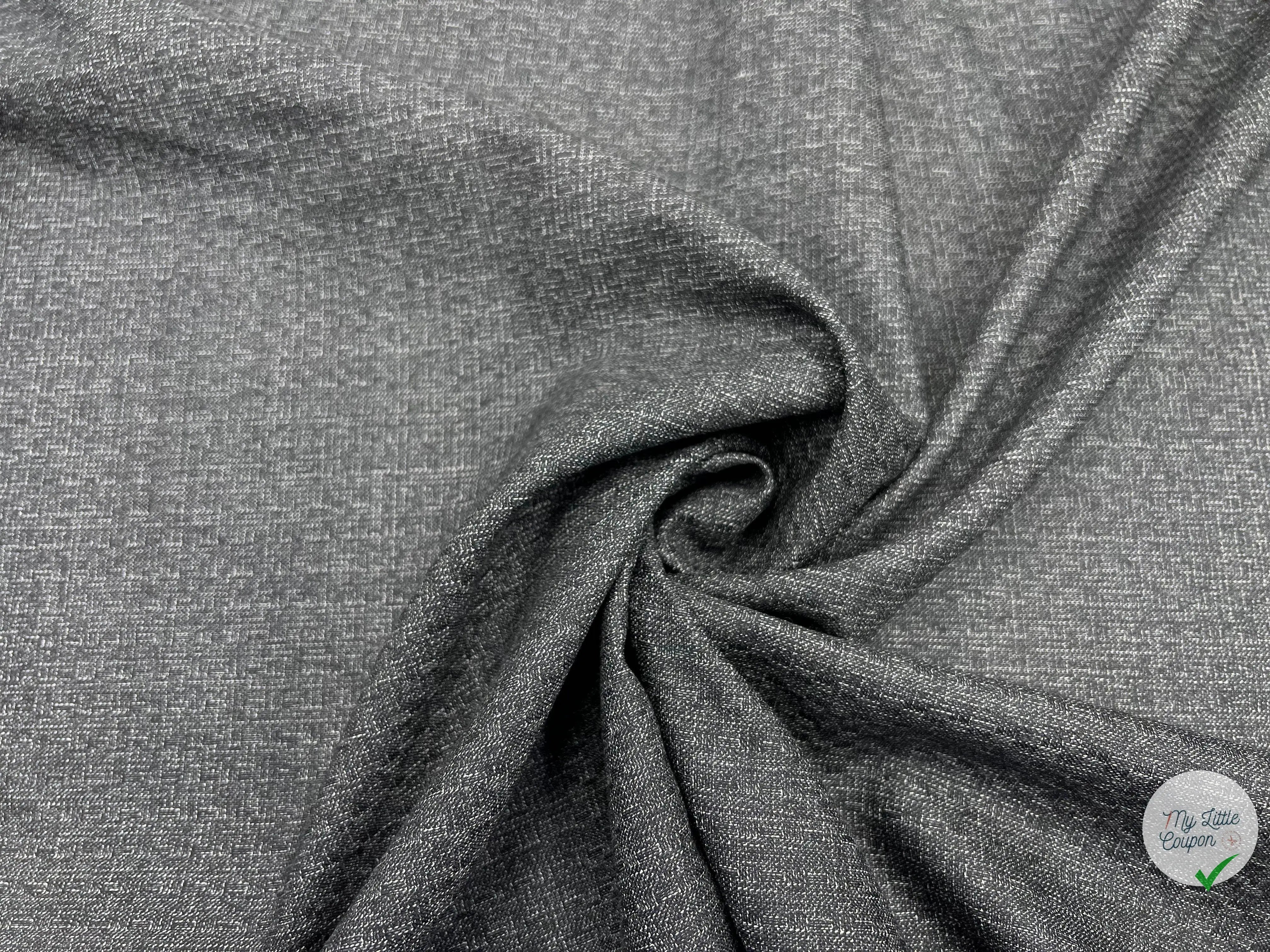 LAINE FLAMME NOIR ET BLANC - coupon de tissu de 3 mètres - My Little Coupon - tissu - coudre