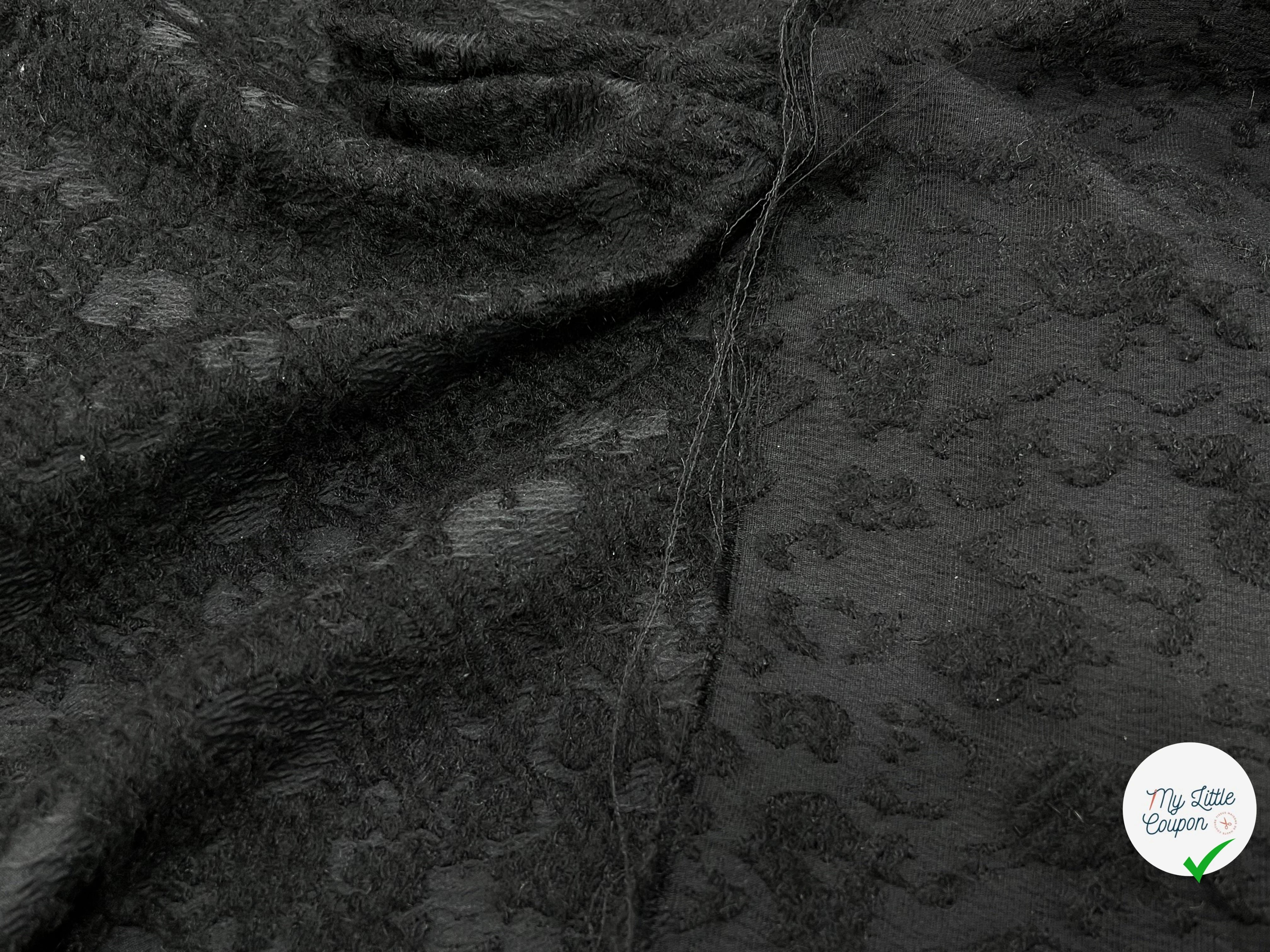 LAINE JACQUARD NOIR 50% LAINE SOUPLE - My Little Coupon