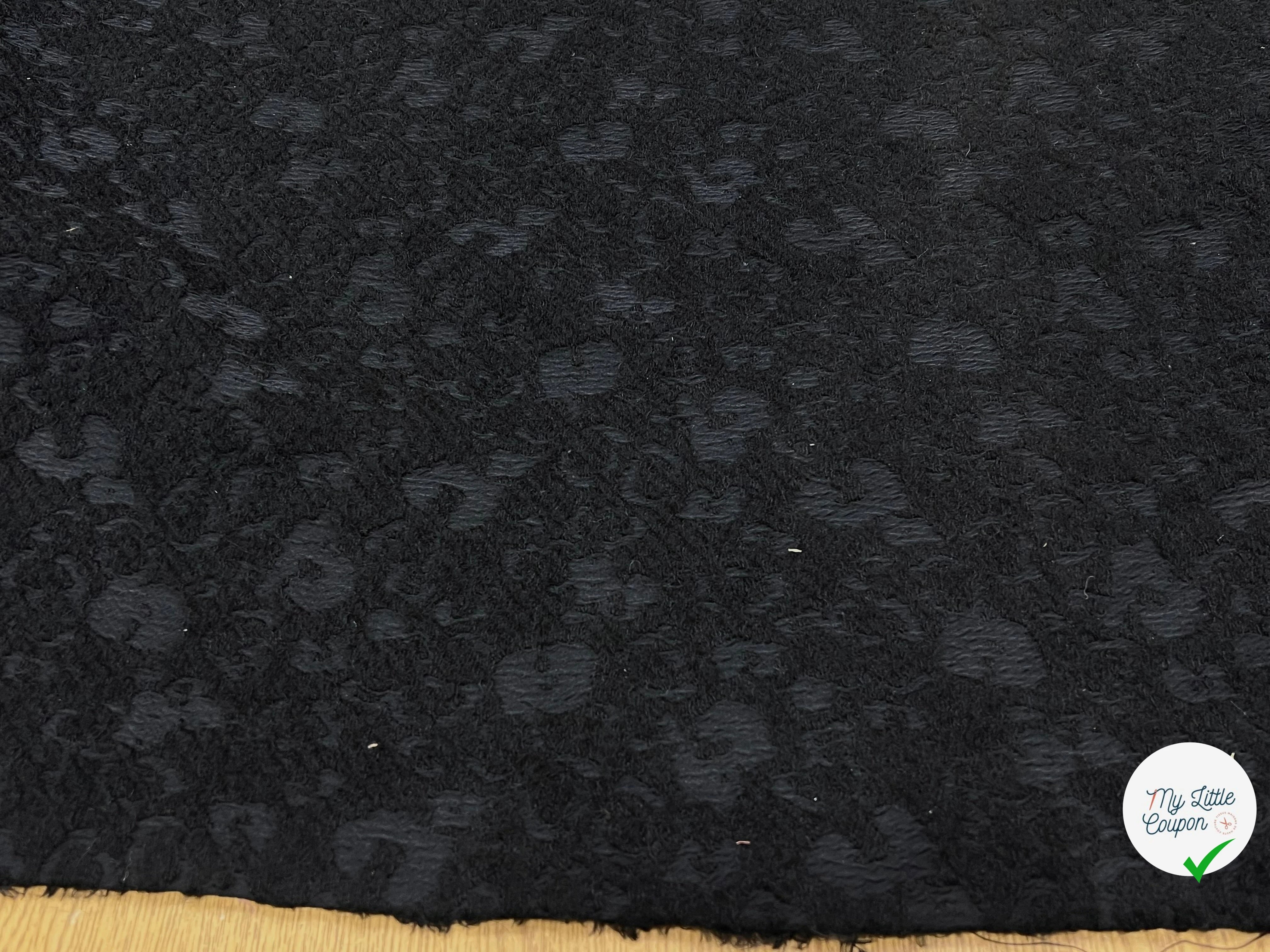 LAINE JACQUARD NOIR 50% LAINE SOUPLE - My Little Coupon