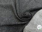 LAINE MANTEAU STRETCH GRIS CHINÉ BOUCLETTE SERGÉE - My Little Coupon