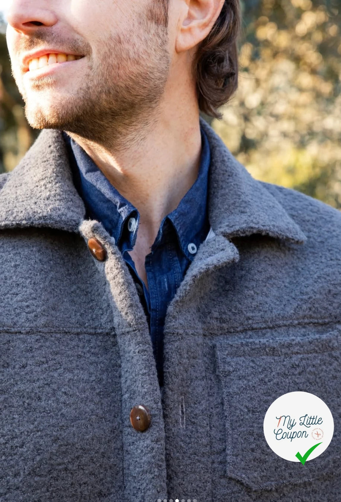 LAINE VIERGE ET BABY LAMA EFFET BOUCLÉ ASTRAKAN GRIS CHINE - My Little Coupon