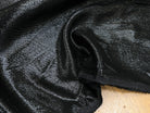 LAMÉ DE SOIE NOIR FLUIDE BRILLANT ARGENTÉ 63% SOIE - My Little Coupon